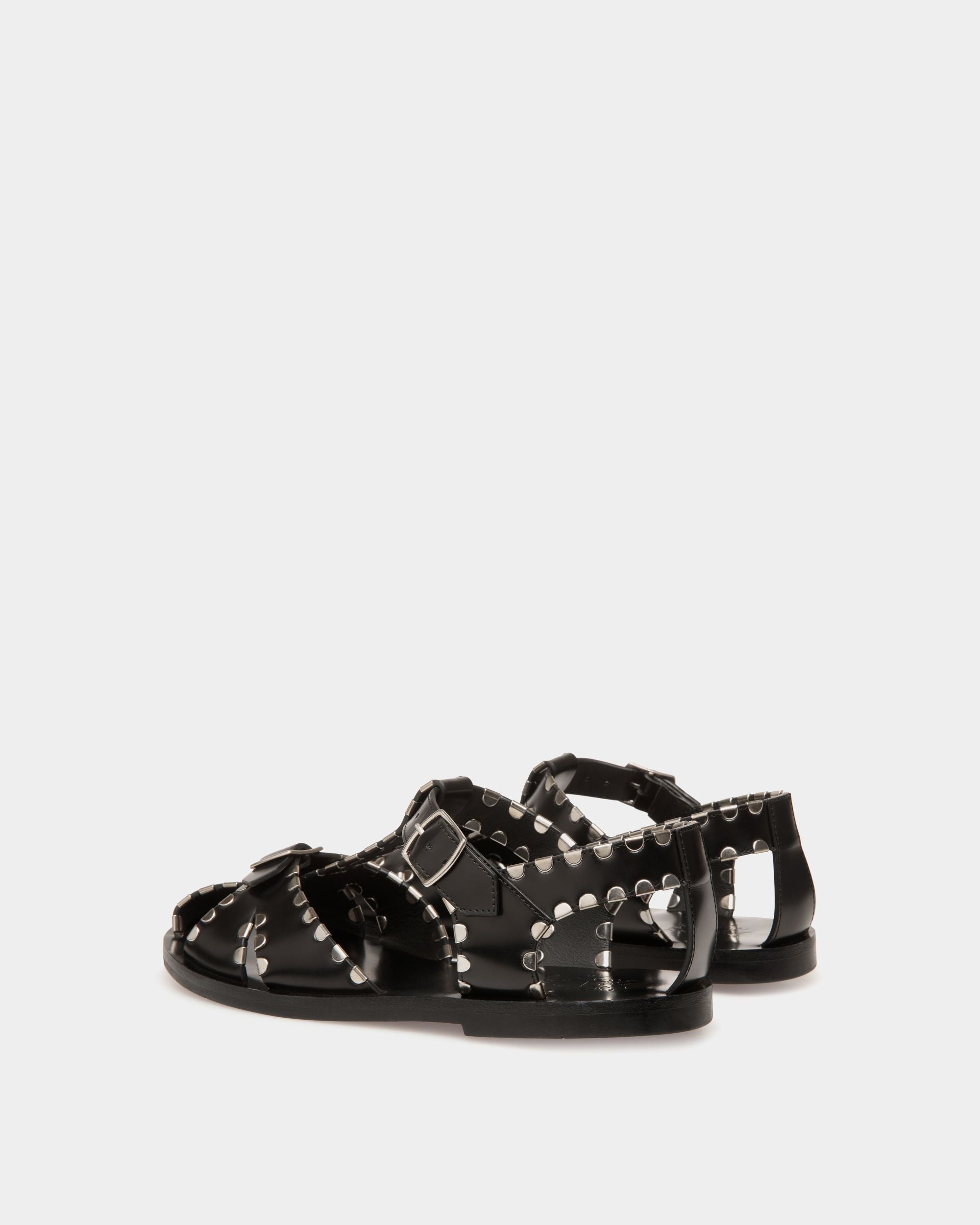Sandalo Basso Salis In Pelle Nera - Donna - Bally - 04