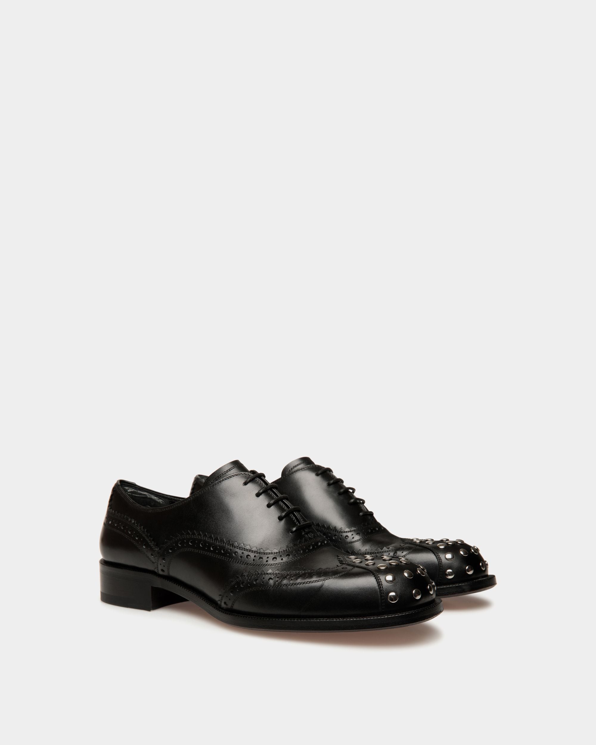 Scarpa Oxford Spiegel In Pelle Nera - Donna - Bally - 03