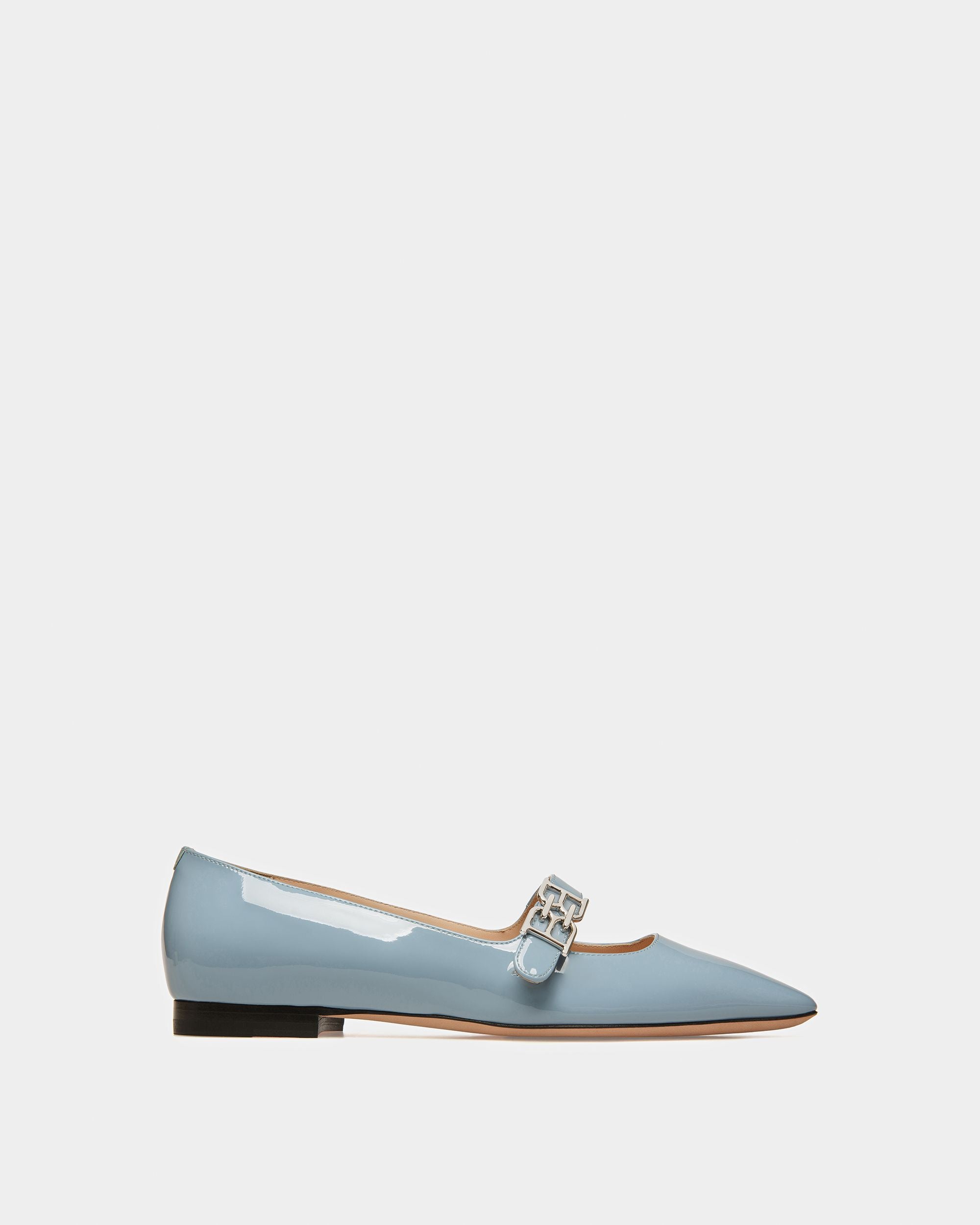 Elis Décolleté Bassa In Pelle Azzurra - Donna - Bally - 01