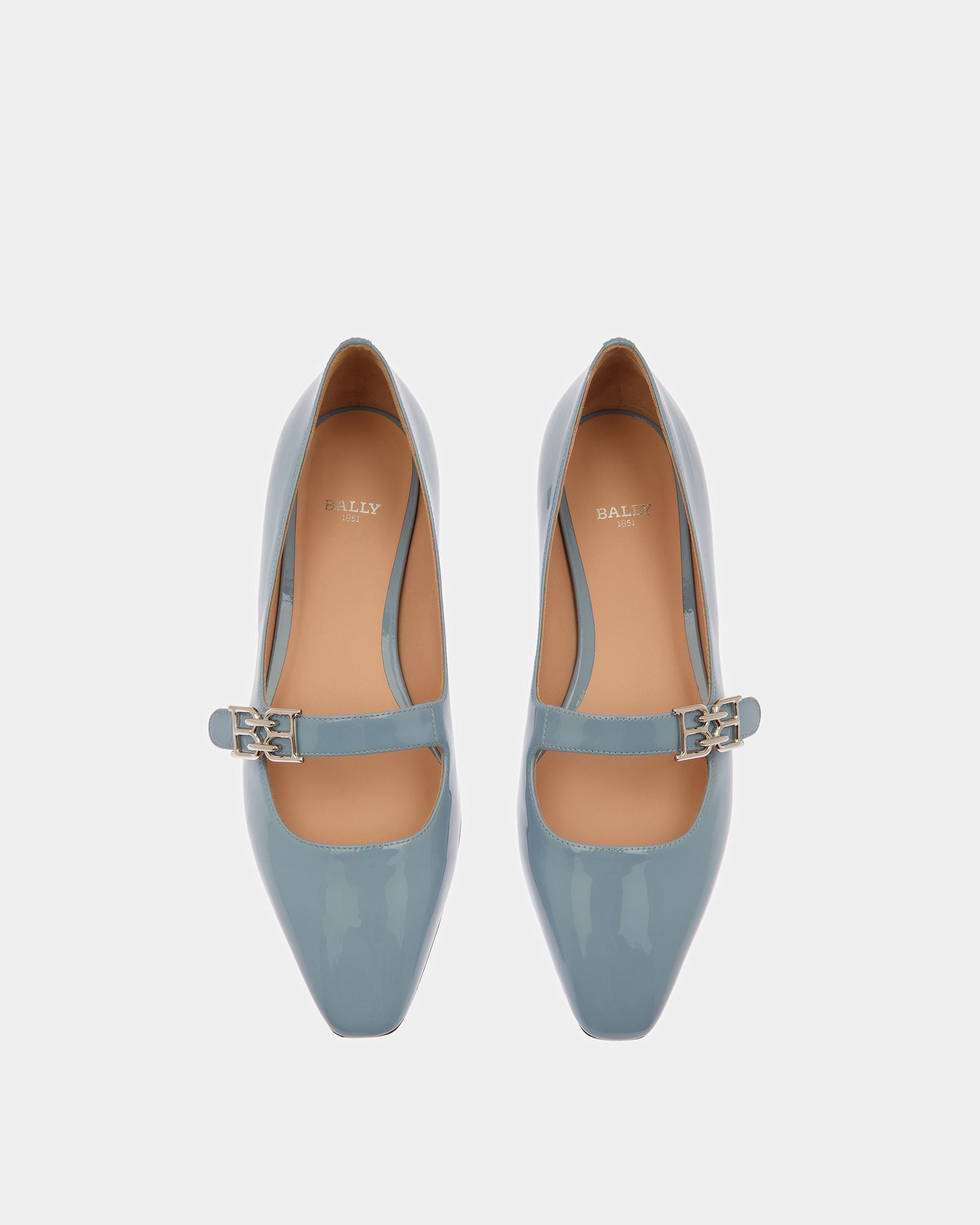 Elis Décolleté Bassa In Pelle Azzurra - Donna - Bally - 02