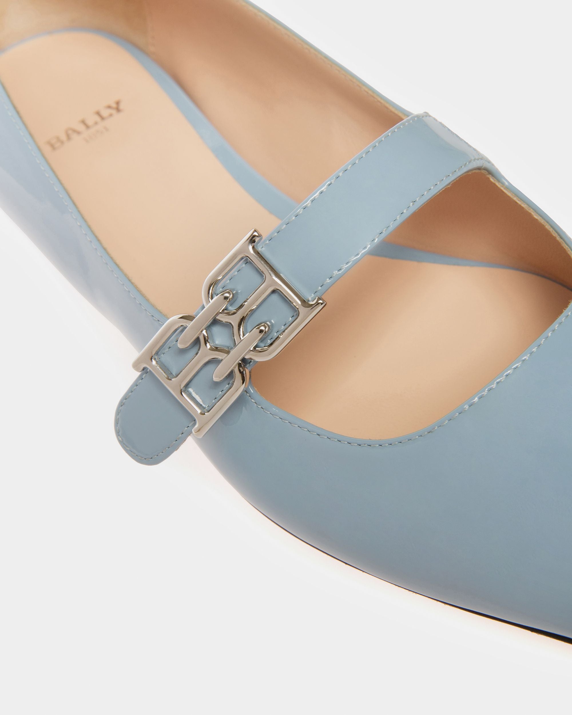 Elis Décolleté Bassa In Pelle Azzurra - Donna - Bally - 05