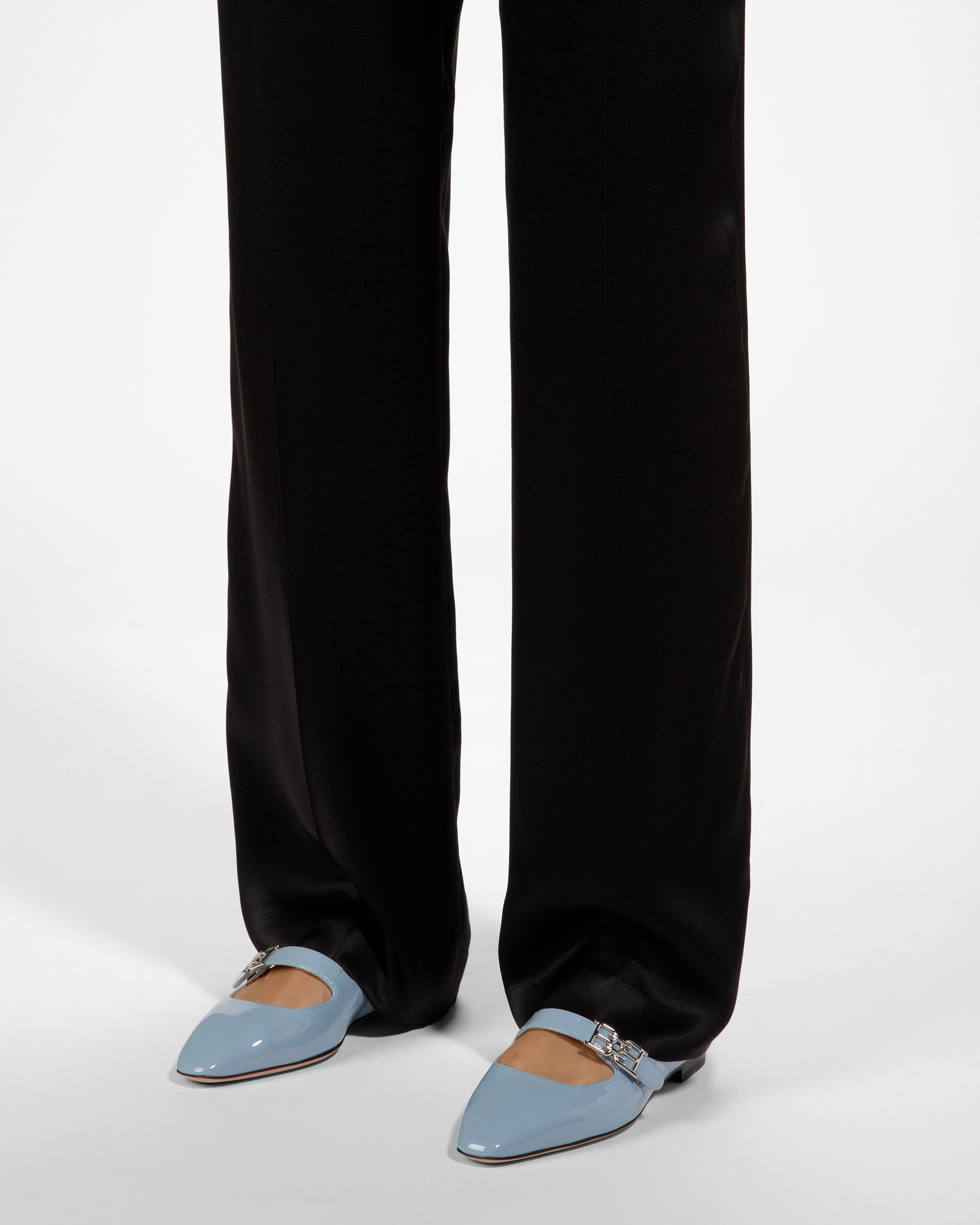 Elis Décolleté Bassa In Pelle Azzurra - Donna - Bally - 06