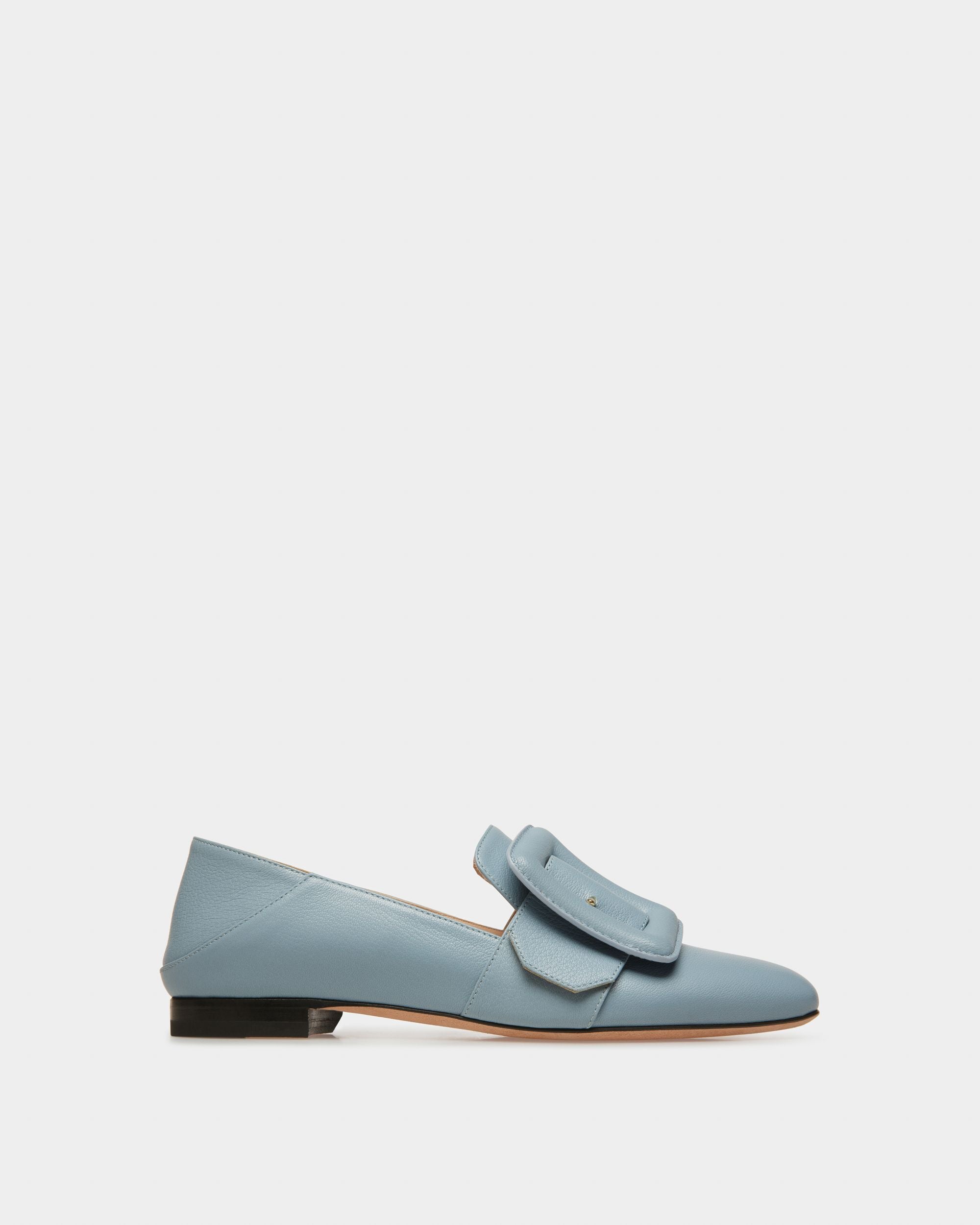 Janelle Mocassino In Pelle Azzurra - Donna - Bally - 01