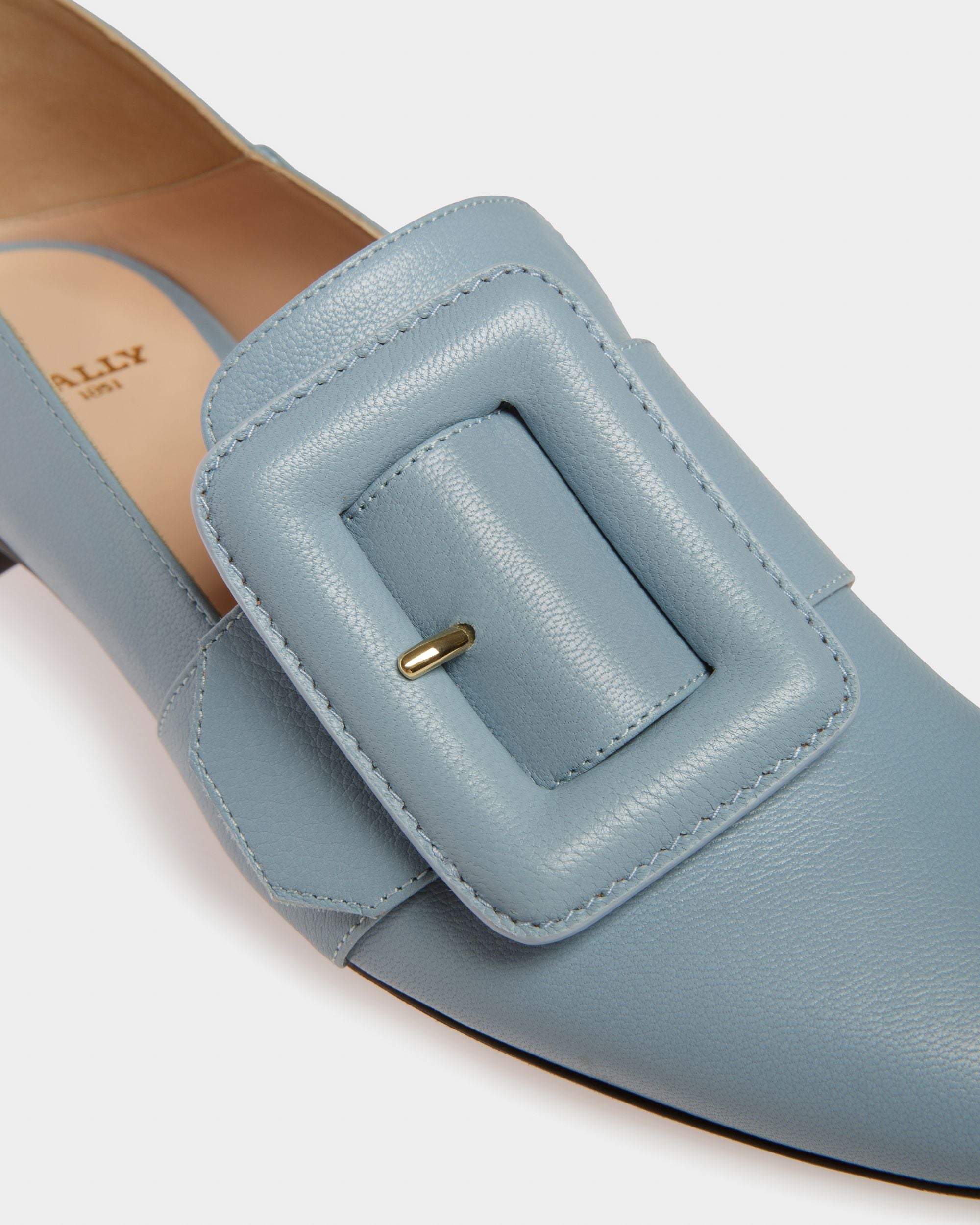 Janelle Mocassino In Pelle Azzurra - Donna - Bally - 04