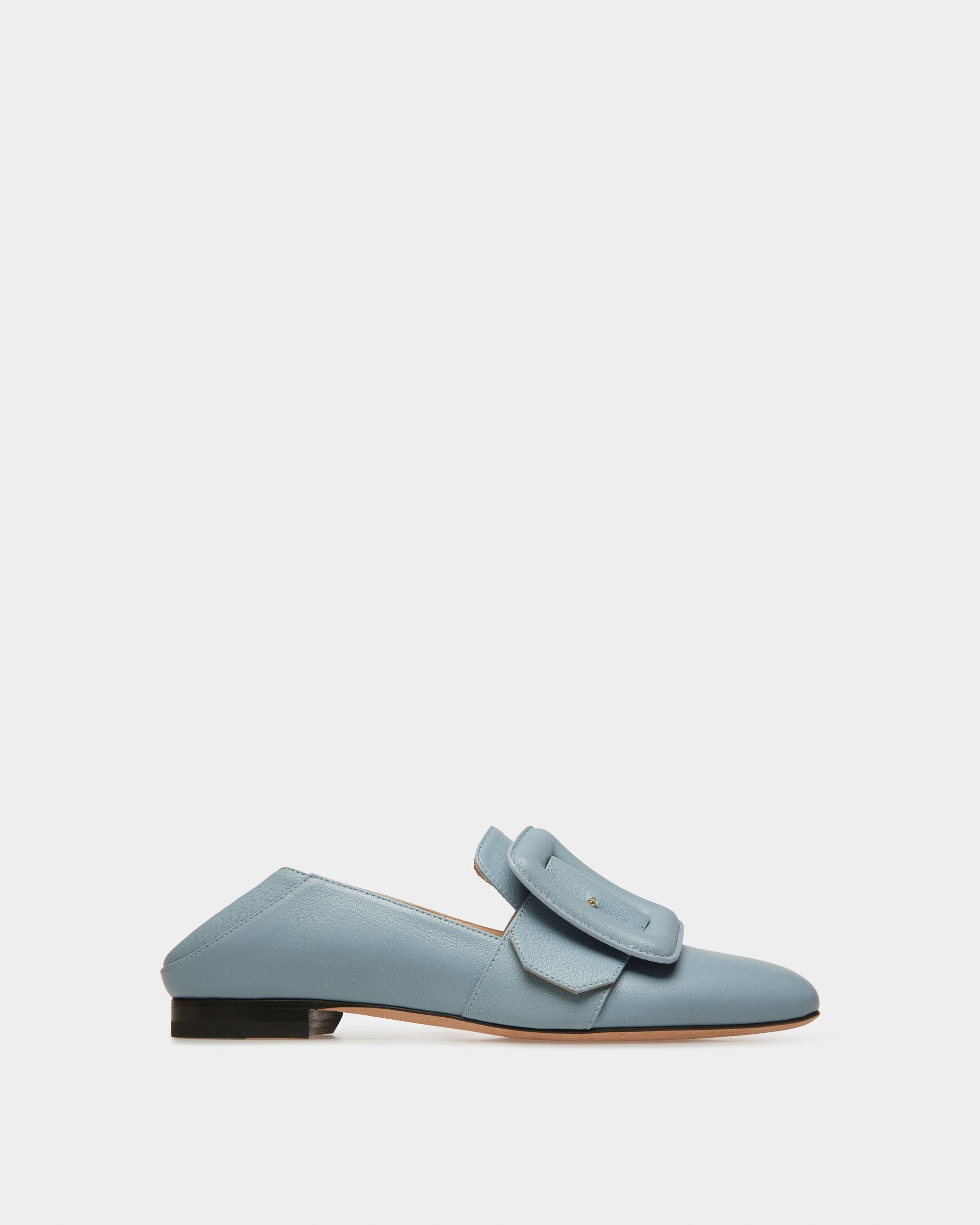 Janelle Mocassino In Pelle Azzurra - Donna - Bally - 05