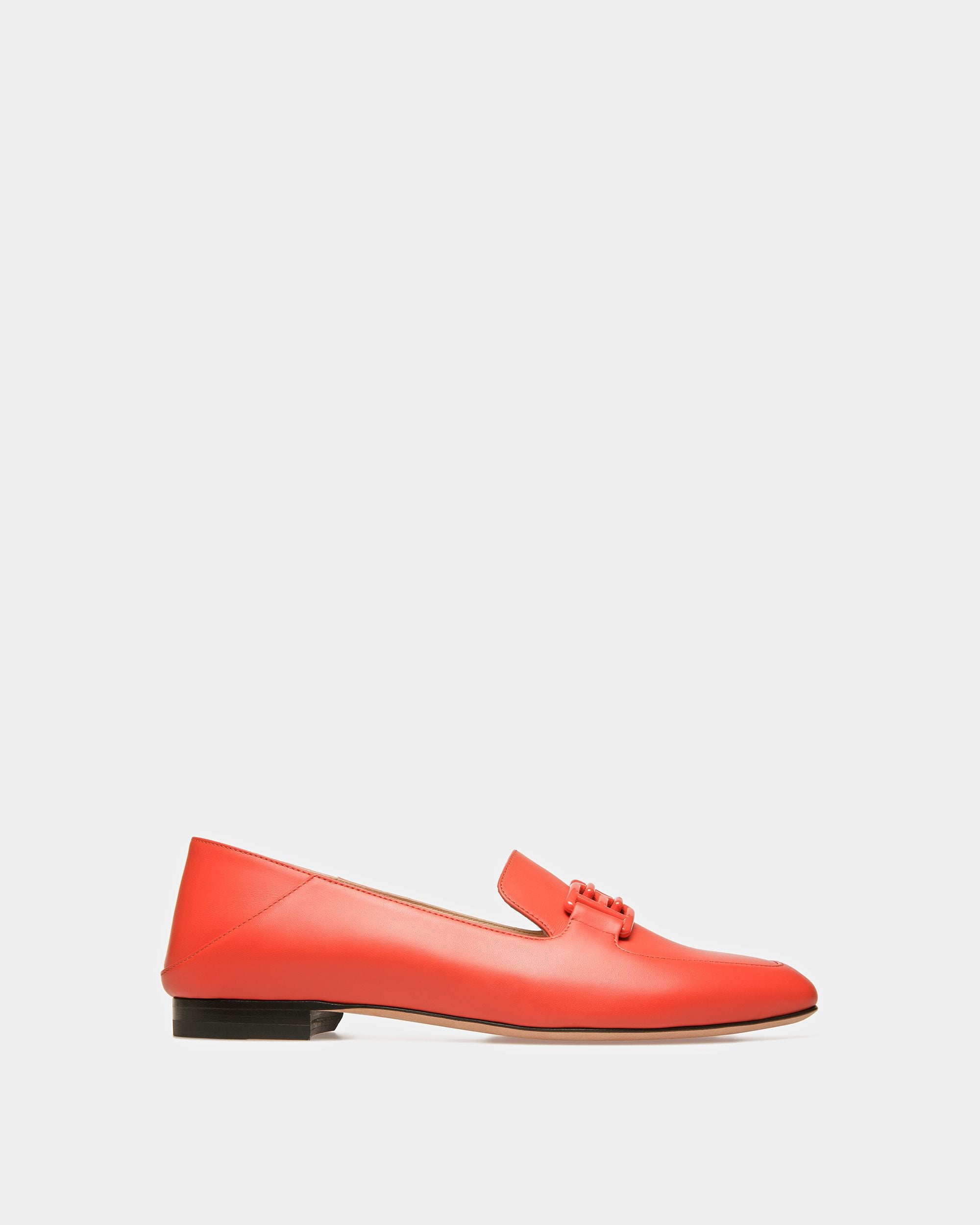 Ellah Slipper In Pelle Arancione - Donna - Bally - 01