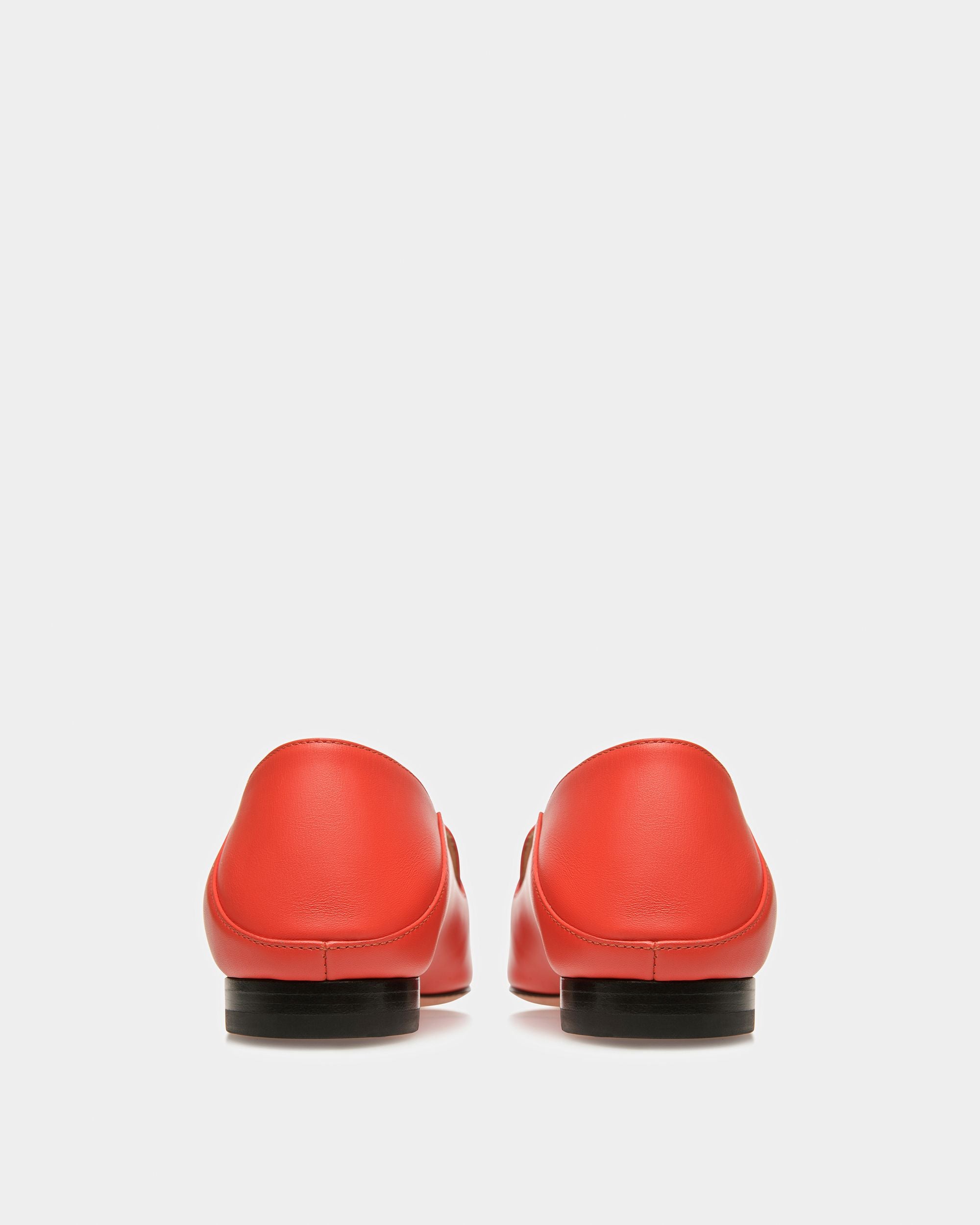 Ellah Slipper In Pelle Arancione - Donna - Bally - 03