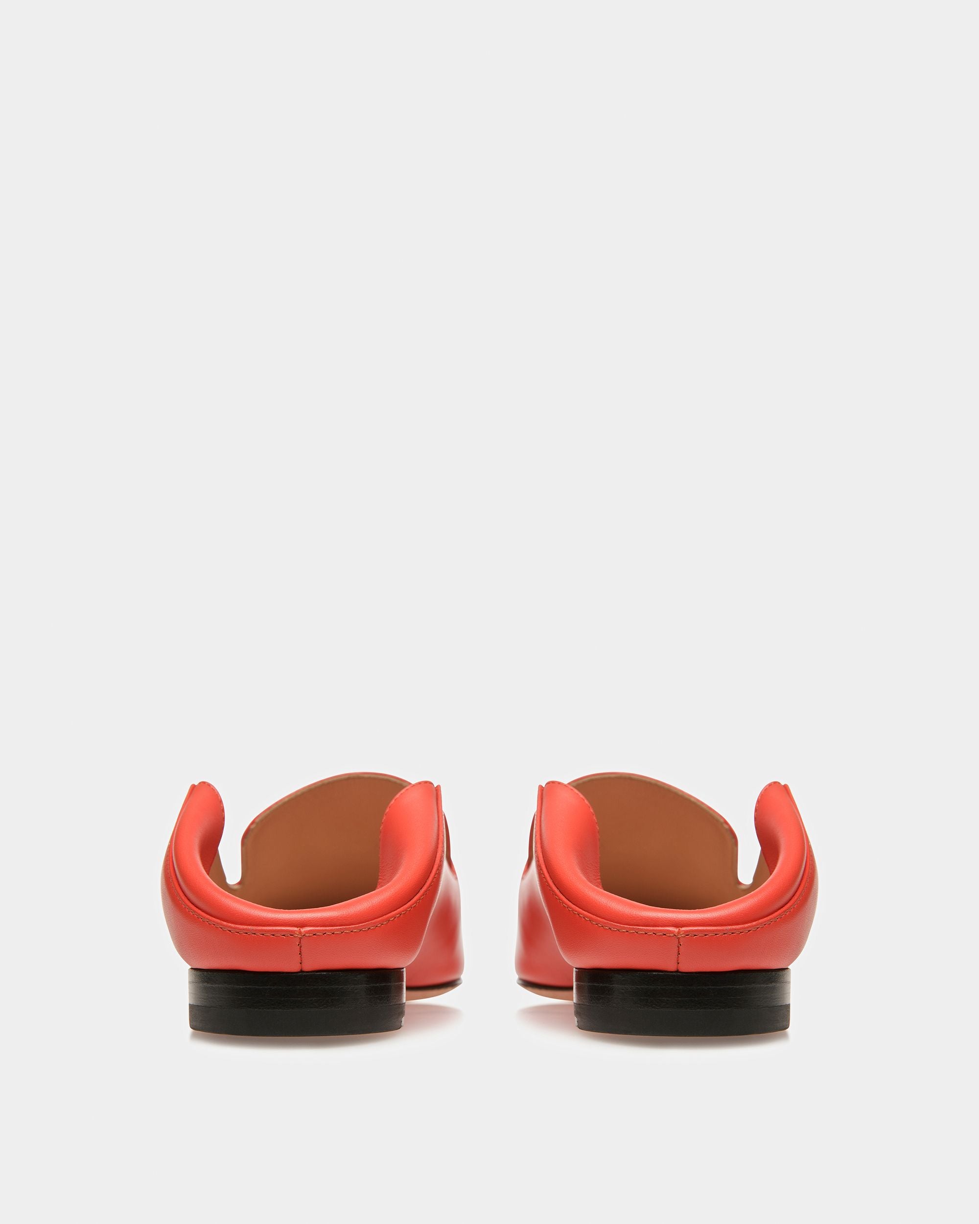 Ellah Slipper In Pelle Arancione - Donna - Bally - 06