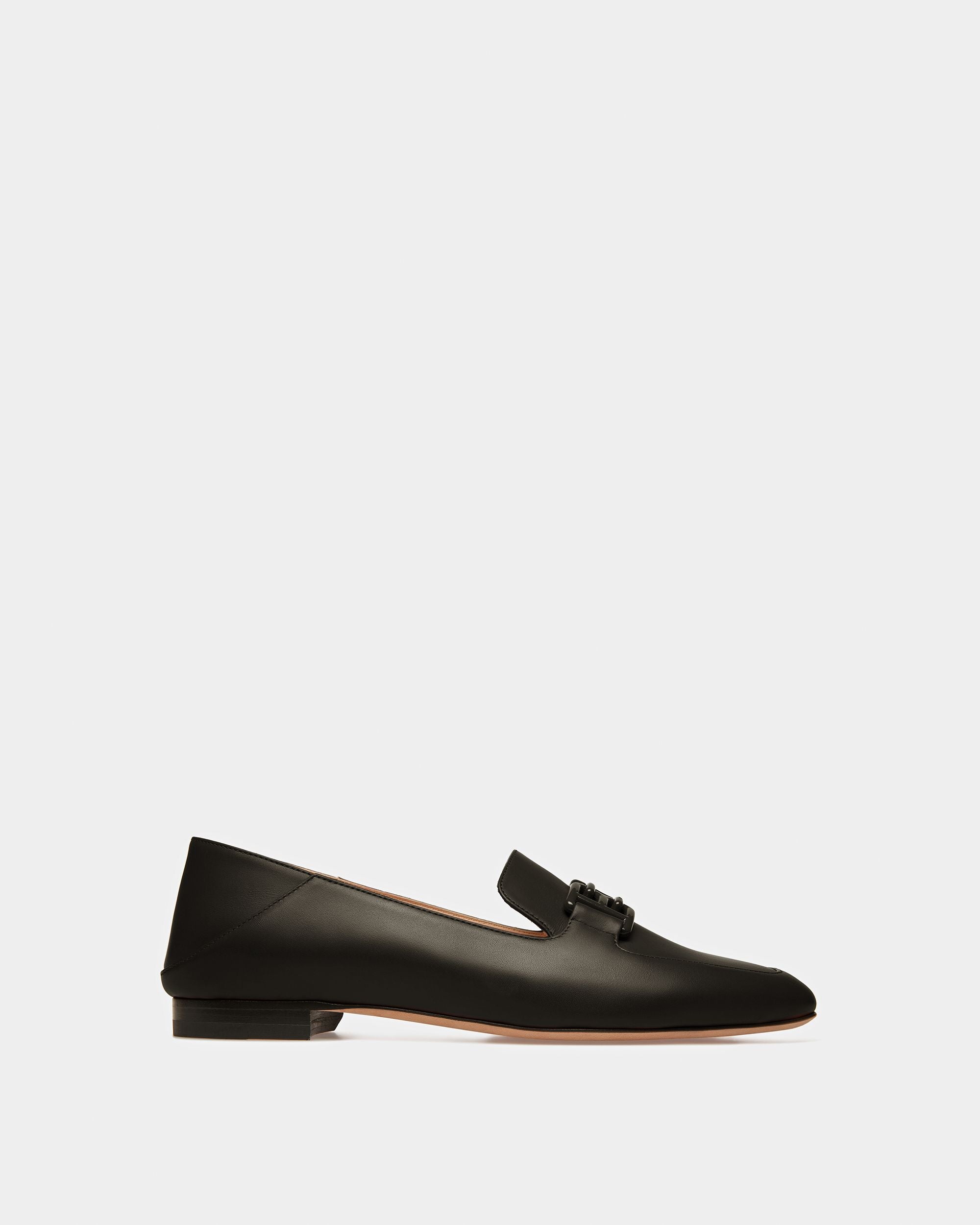 Ellah Mocassino In Pelle Nera - Donna - Bally - 01