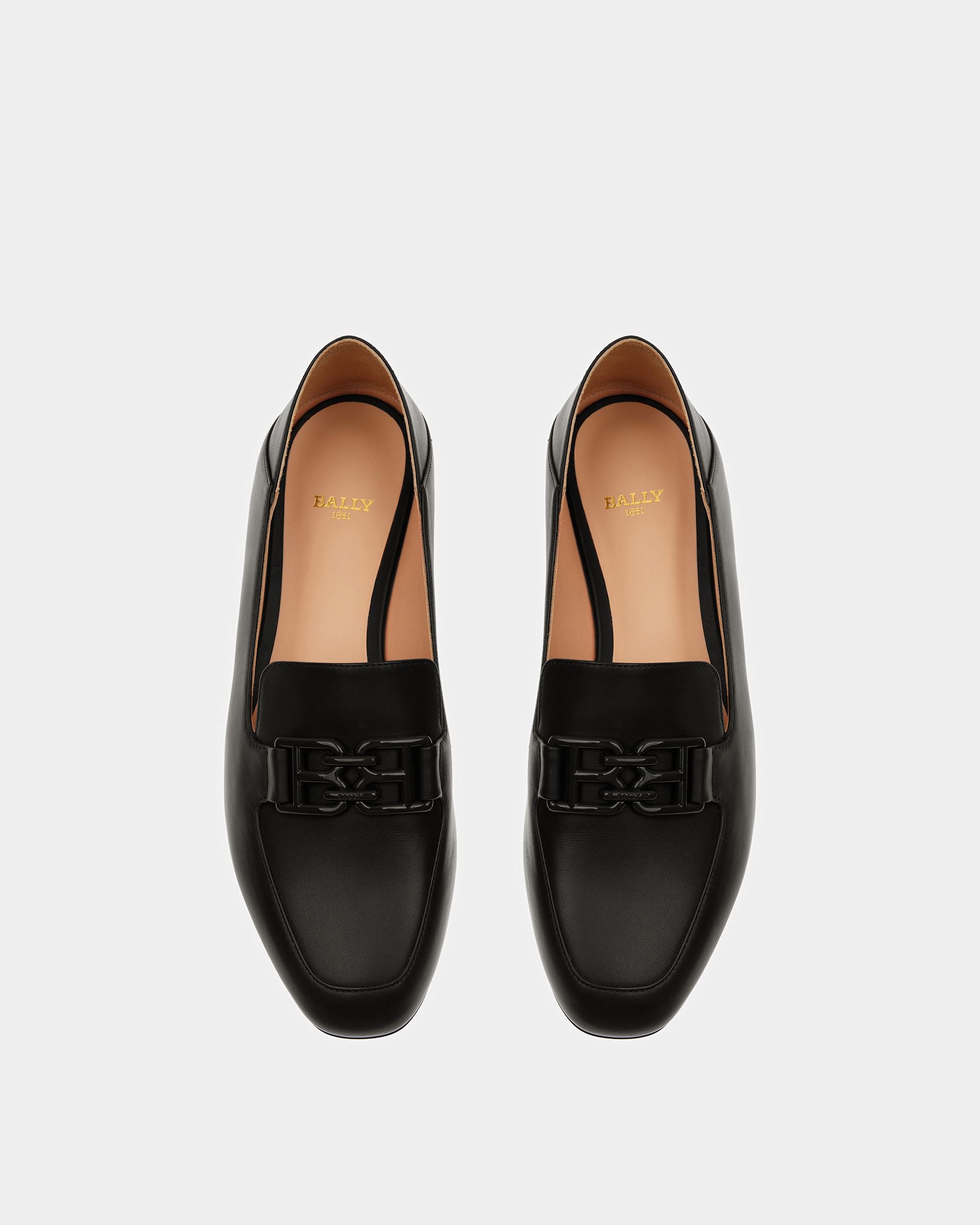 Ellah Mocassino In Pelle Nera - Donna - Bally - 02