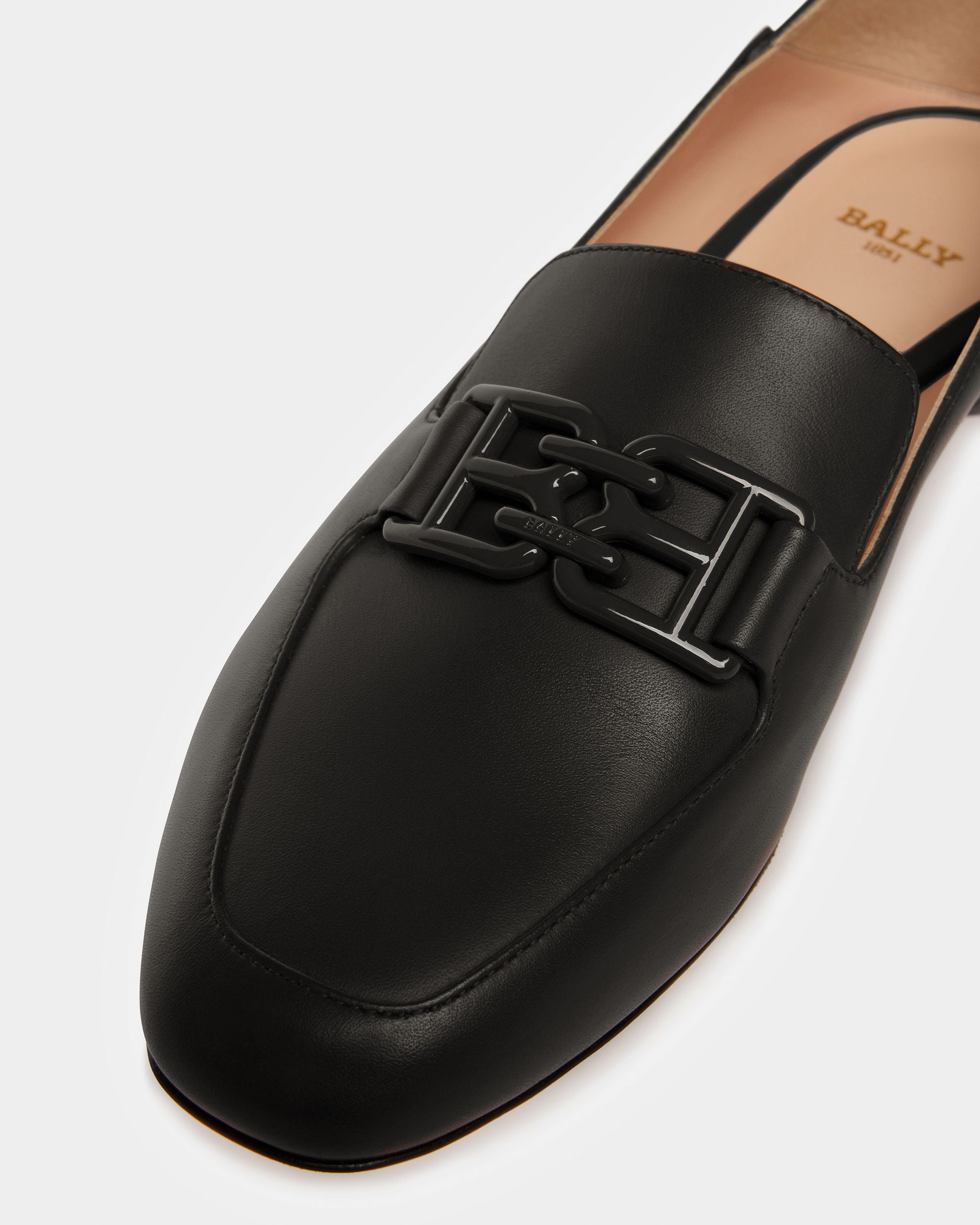 Ellah Mocassino In Pelle Nera - Donna - Bally - 04