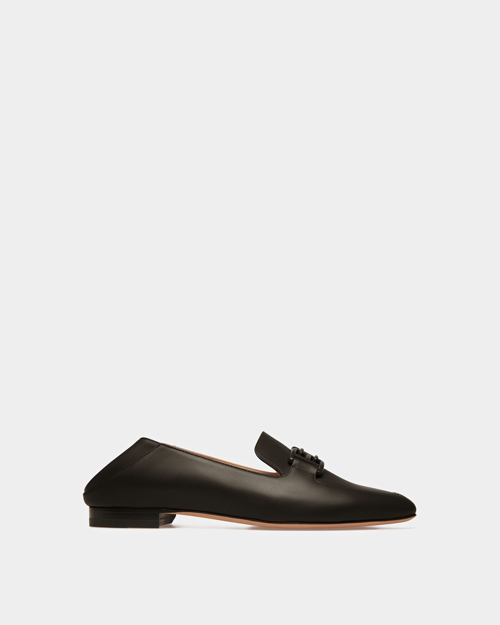 Ellah Mocassino In Pelle Nera - Donna - Bally - 05
