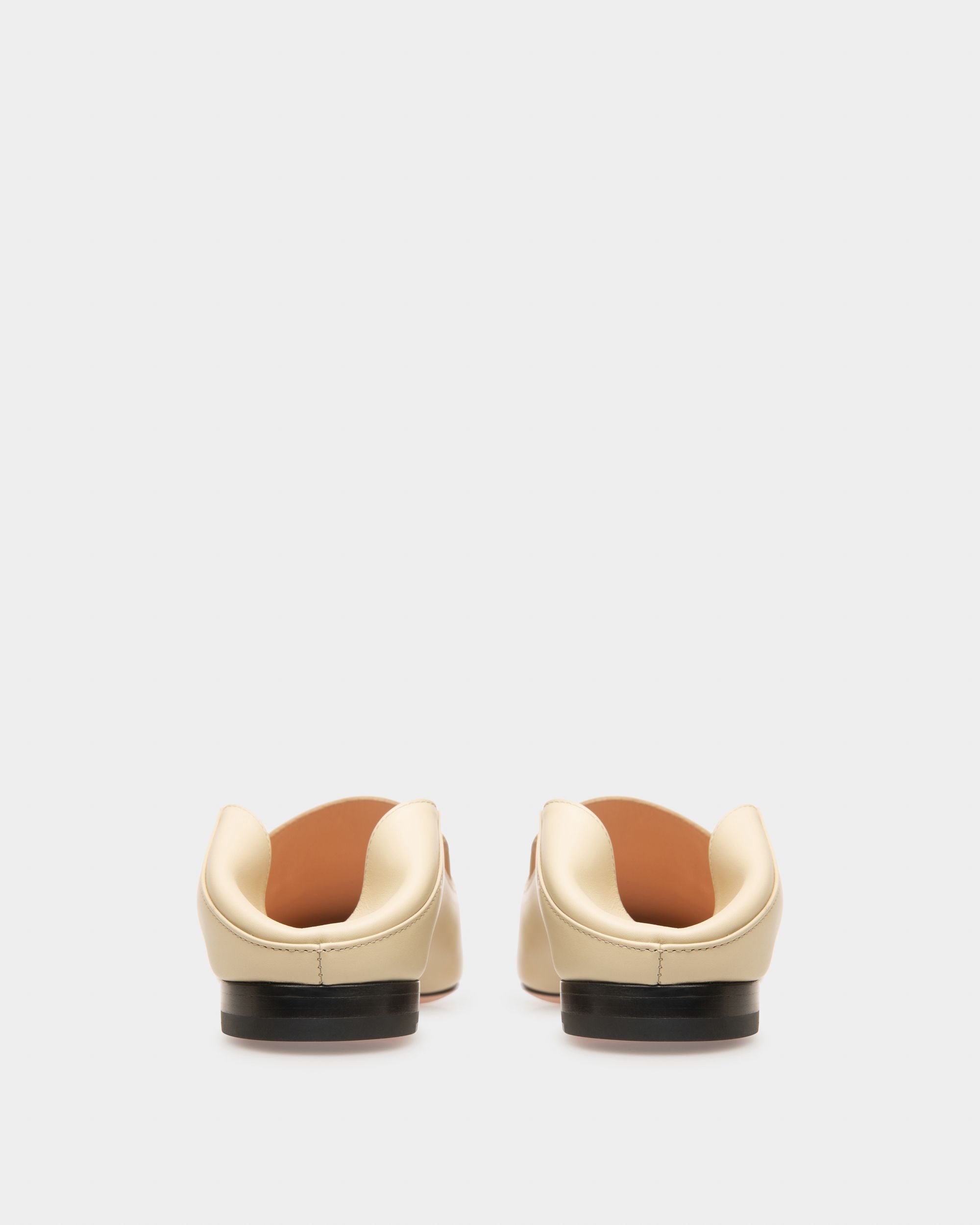 Ellah Flat Mocassini In Pelle Beige - Donna - Bally - 05