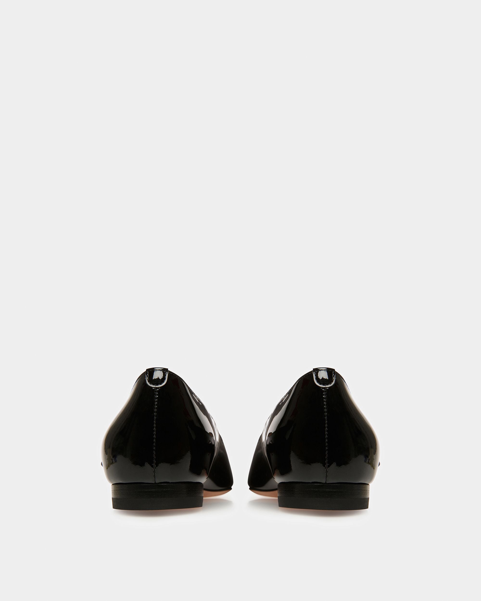Ellah Flat Mocassini In Pelle Nera - Donna - Bally - 03