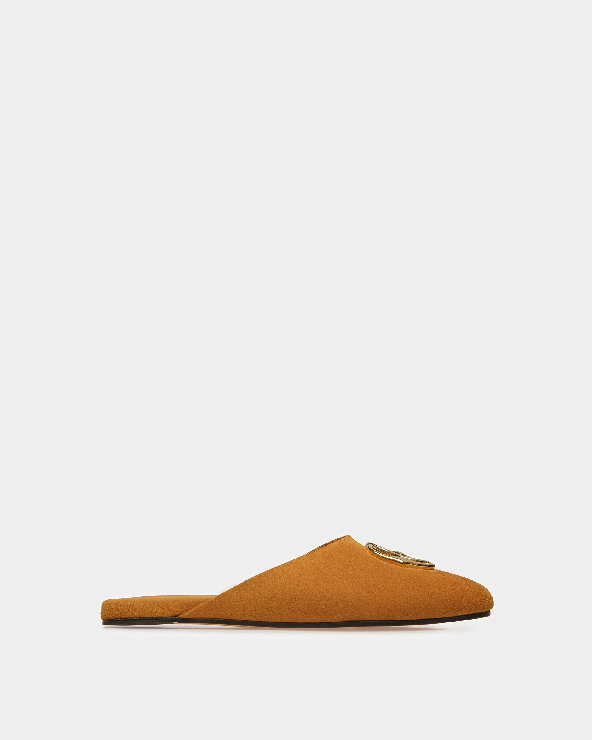 Slipper Emblem In Pelle Scamosciata - Donna - Bally - 01