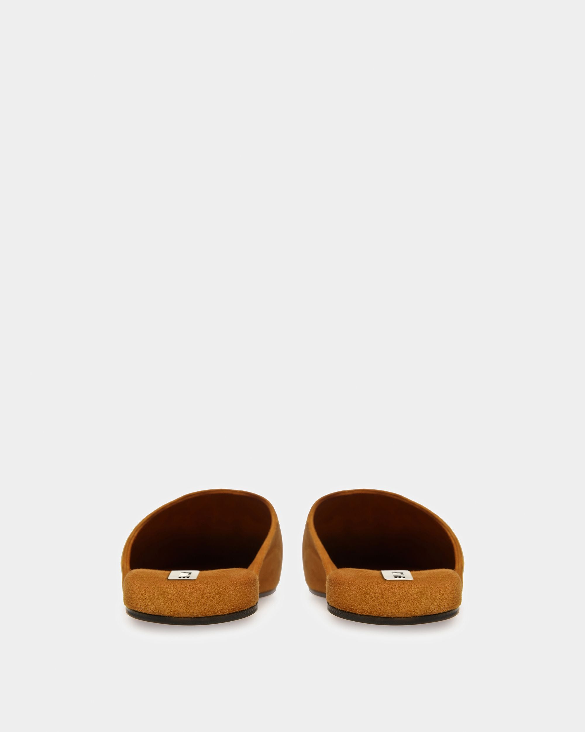 Slipper Emblem In Pelle Scamosciata - Donna - Bally - 04