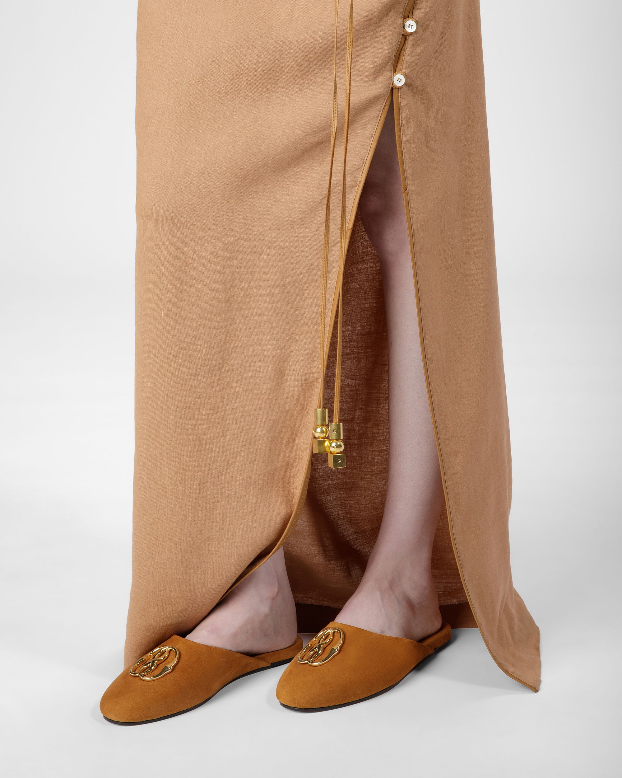 Slipper Emblem In Pelle Scamosciata - Donna - Bally - 07