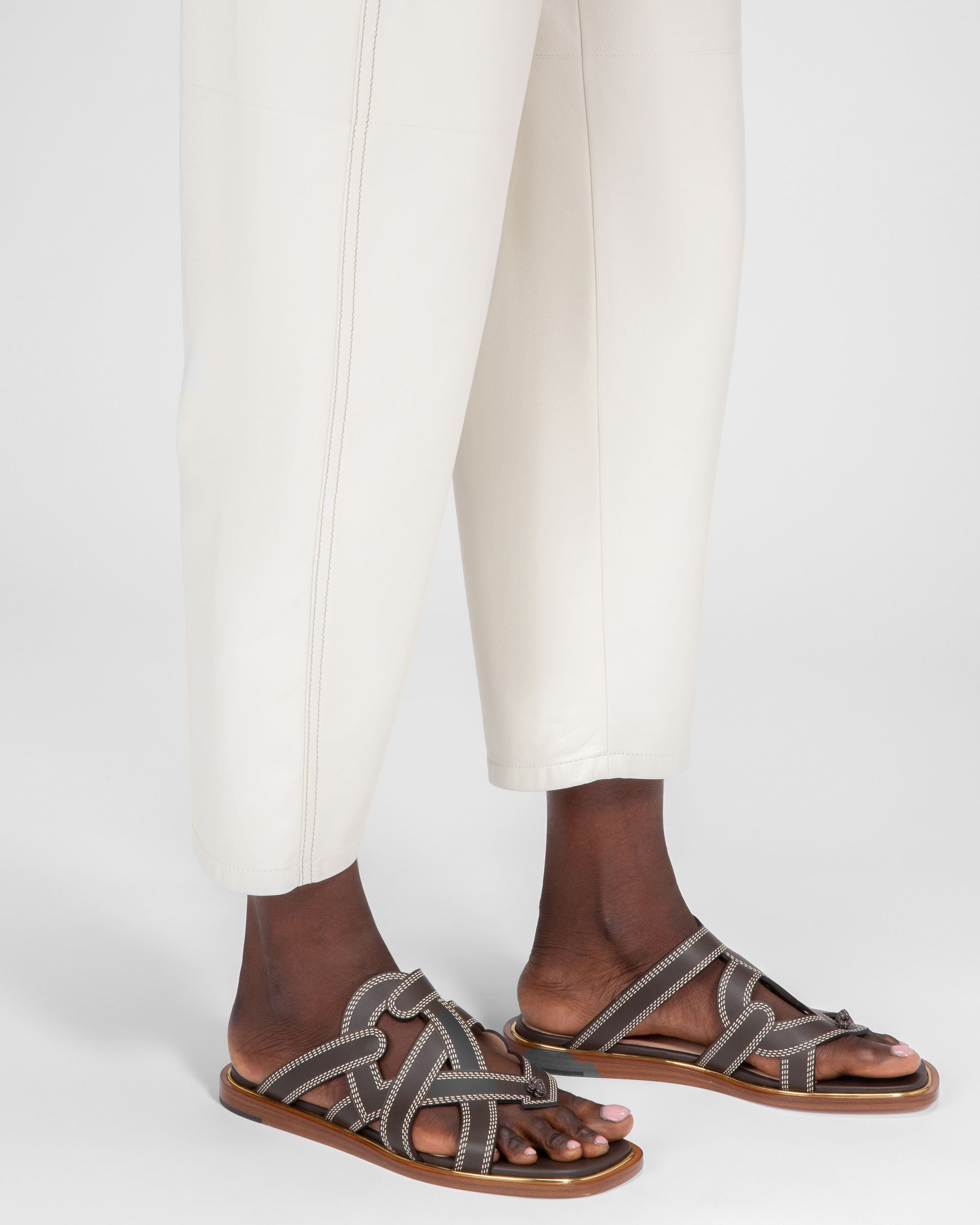 Glada Sandali Piatti In Pelle Marrone - Donna - Bally - 06