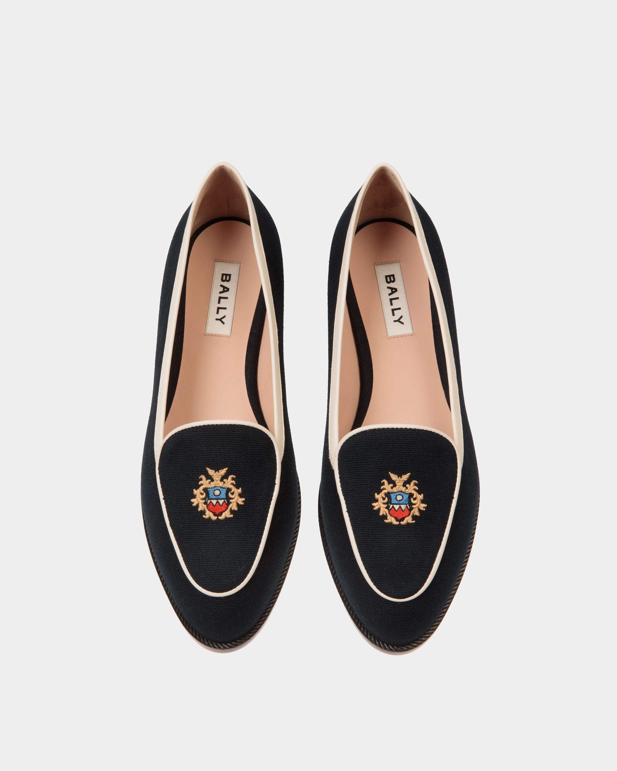 Ballerina Elite In Tessuto Navy Blue - Donna - Bally - 04