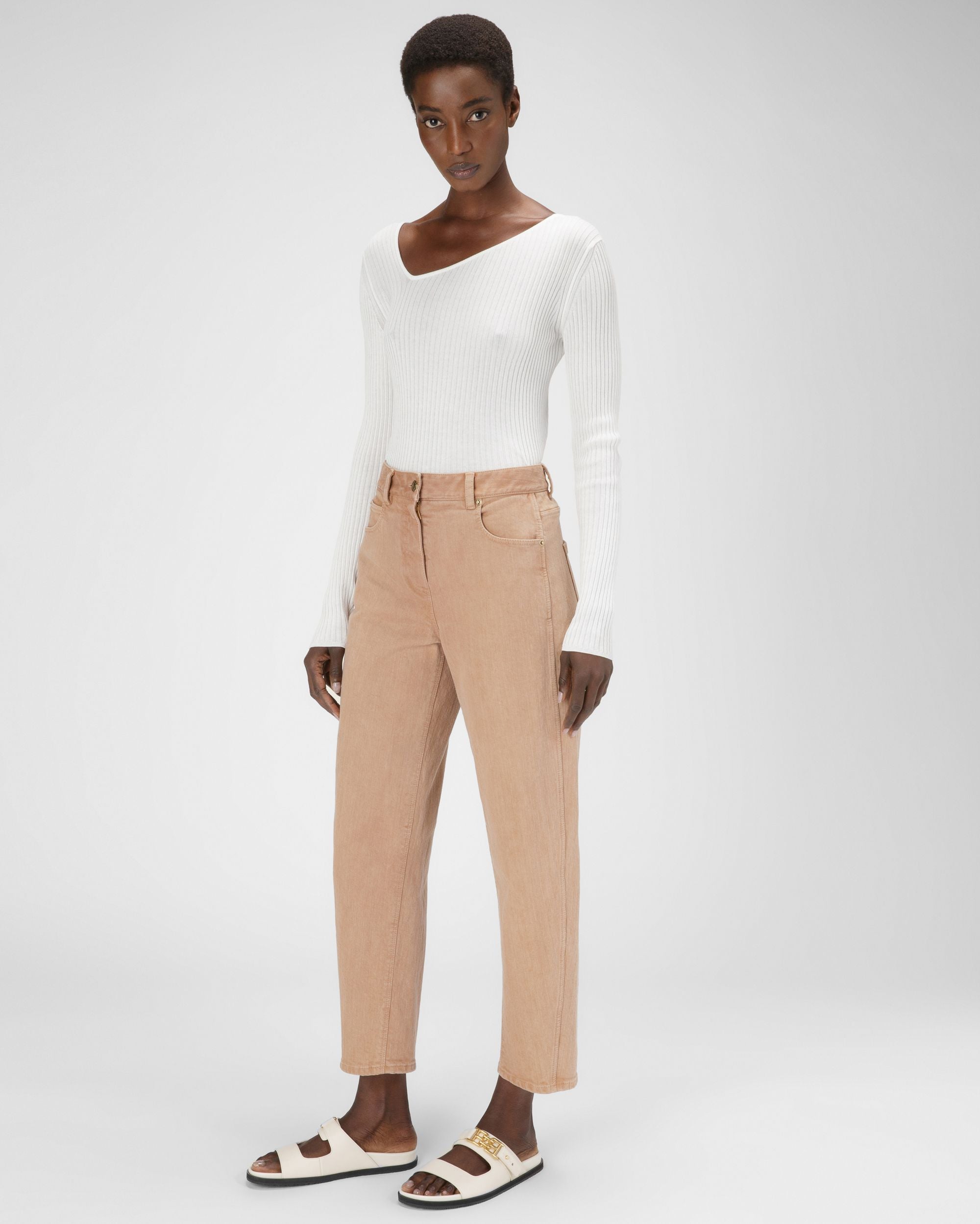 Emma Sandali In Pelle Avorio - Donna - Bally - 03