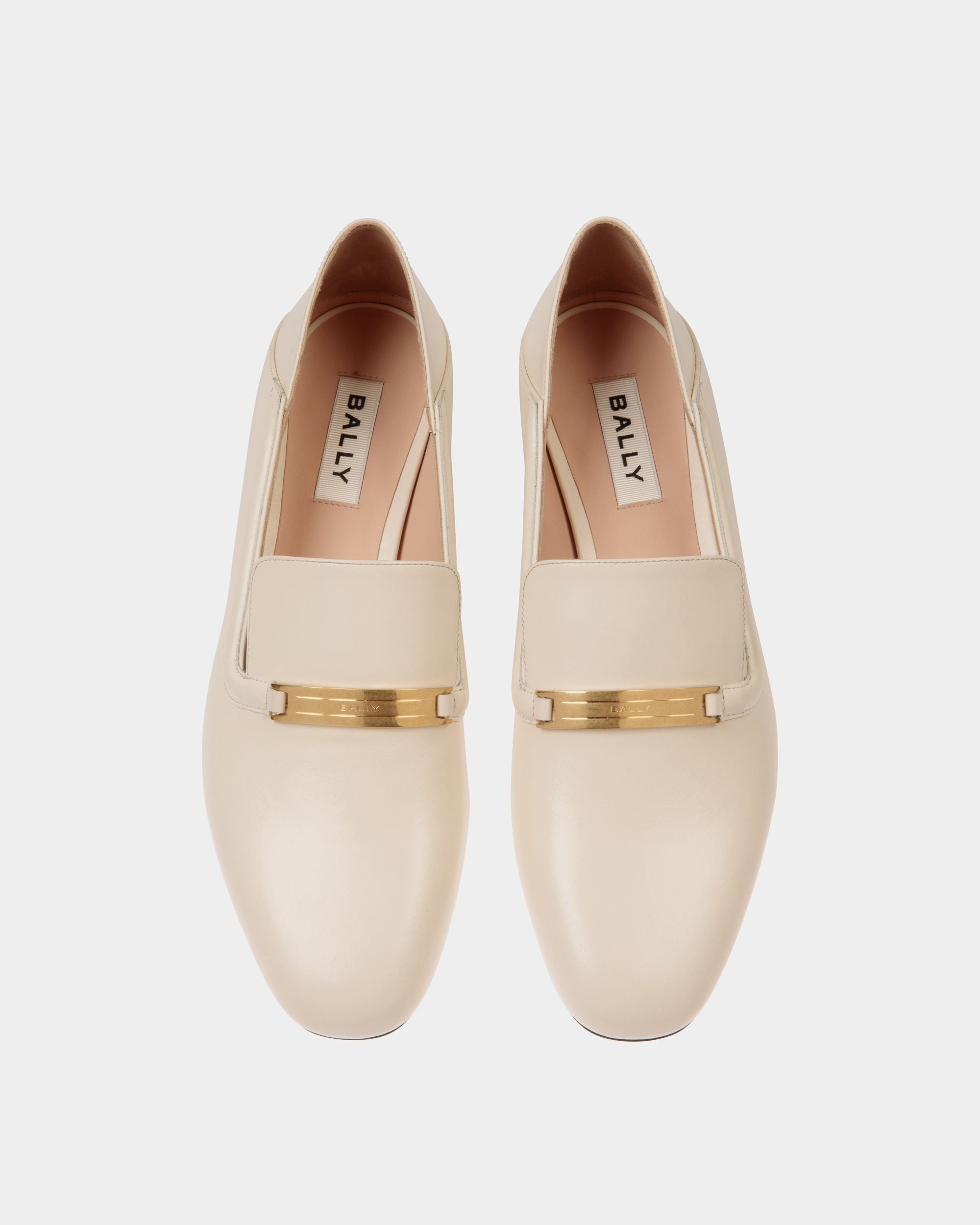 Scarpa Bassa Deco In Pelle Bianca - Donna - Bally - 05