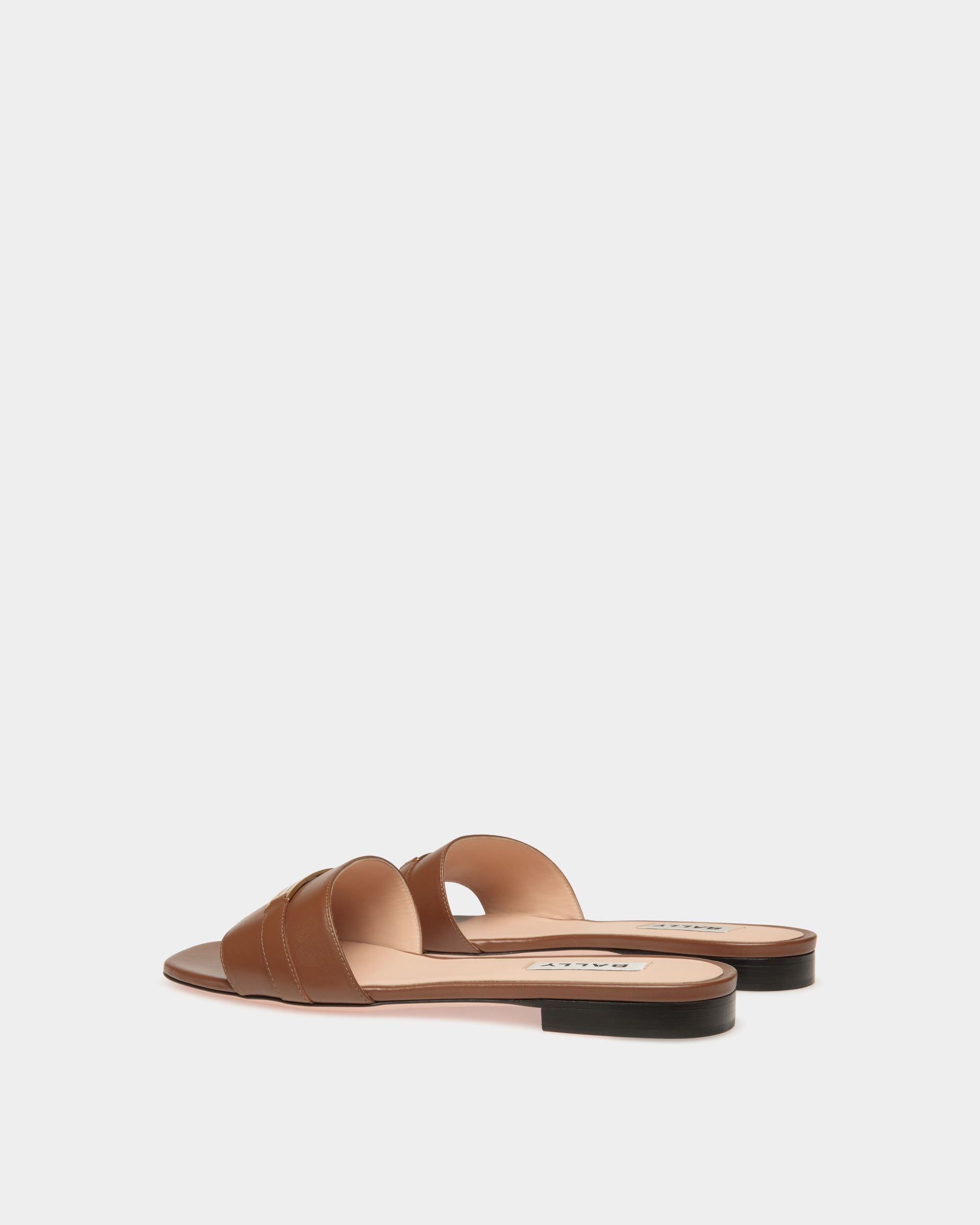 Sandalo Basso Deco In Pelle Marrone - Donna - Bally - 04