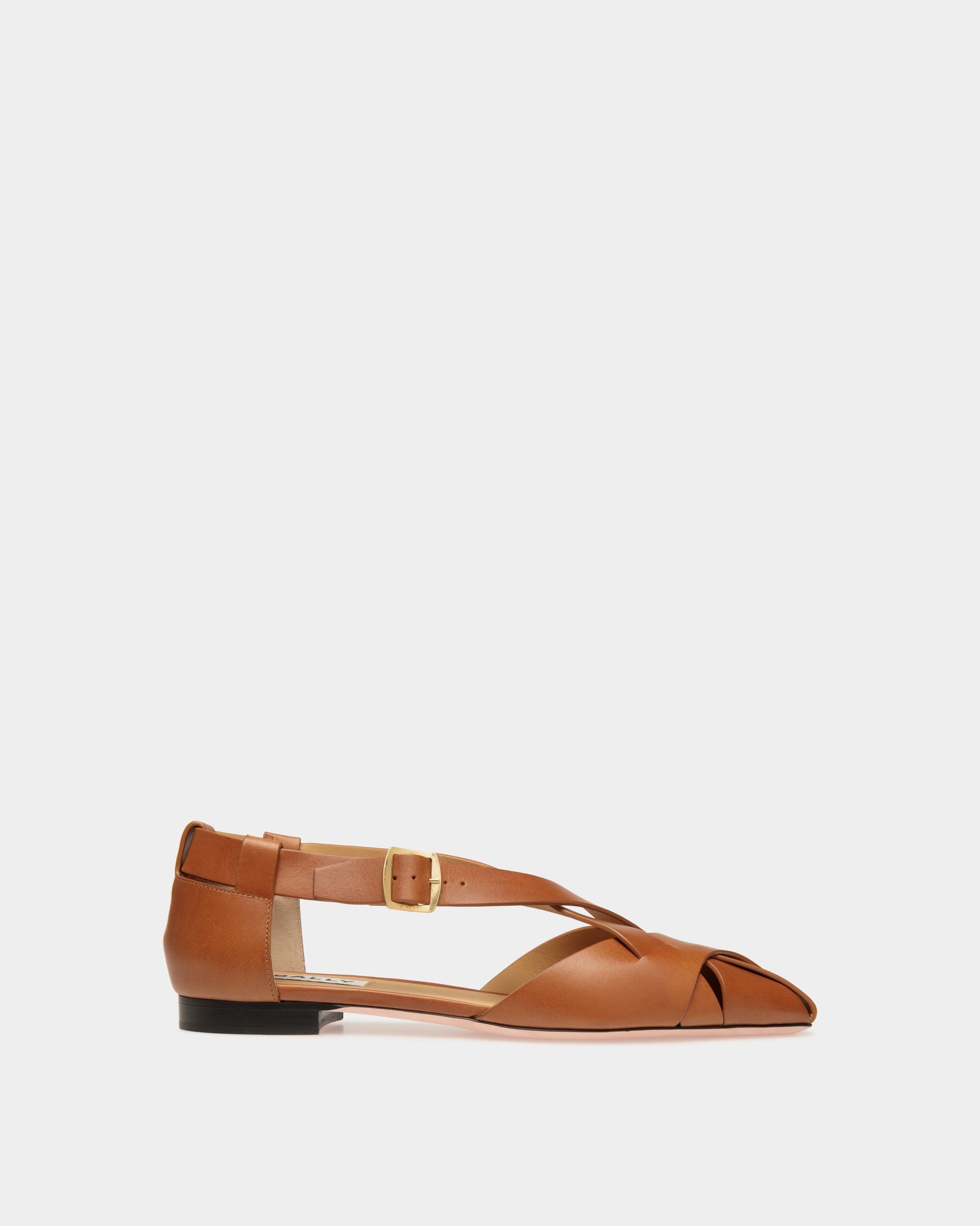 Scarpa Bassa Sylt In Pelle Spazzolata Marrone - Donna - Bally - 01