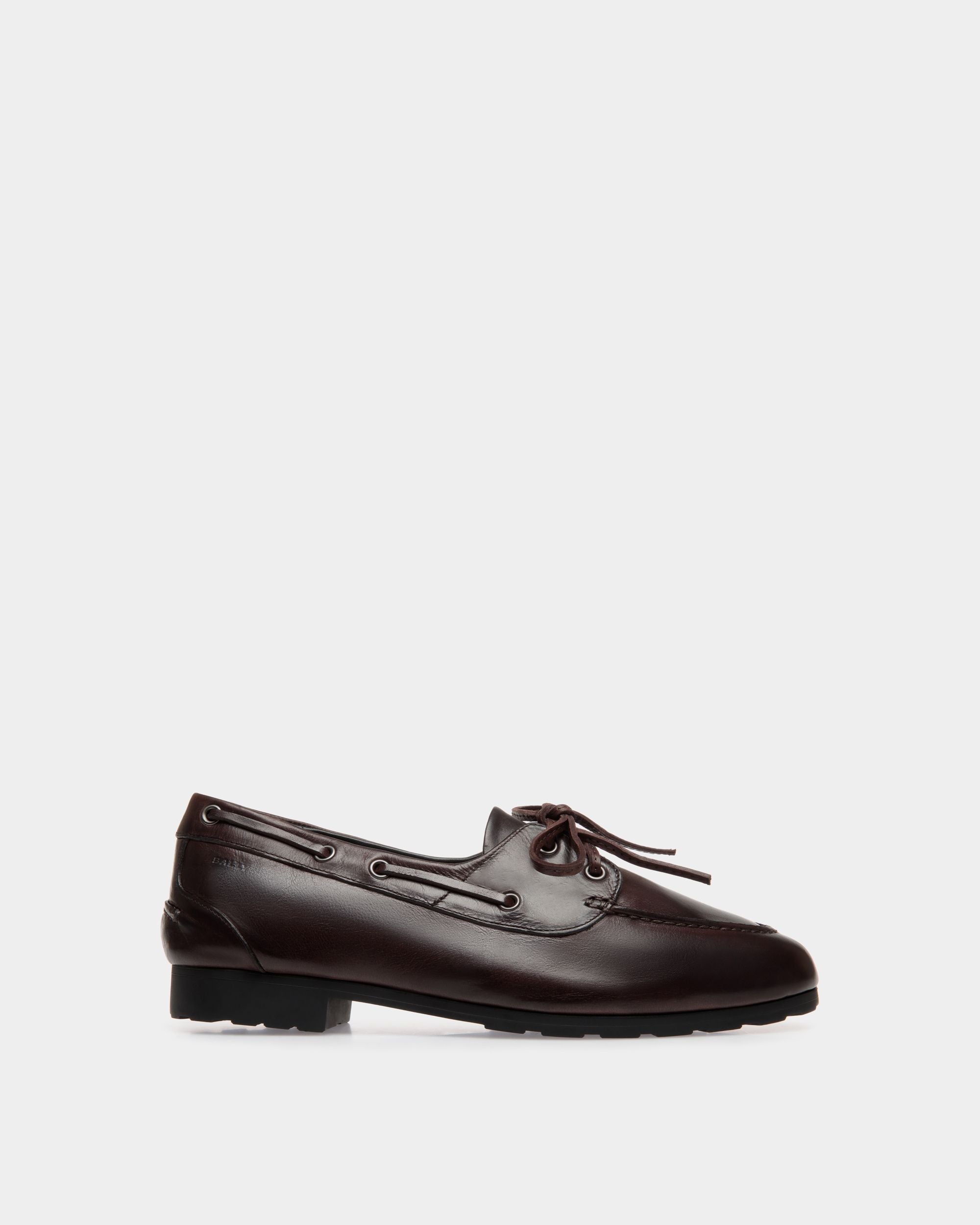 Plume Moccassin In Brown Buffalo - Donna - Bally - 01