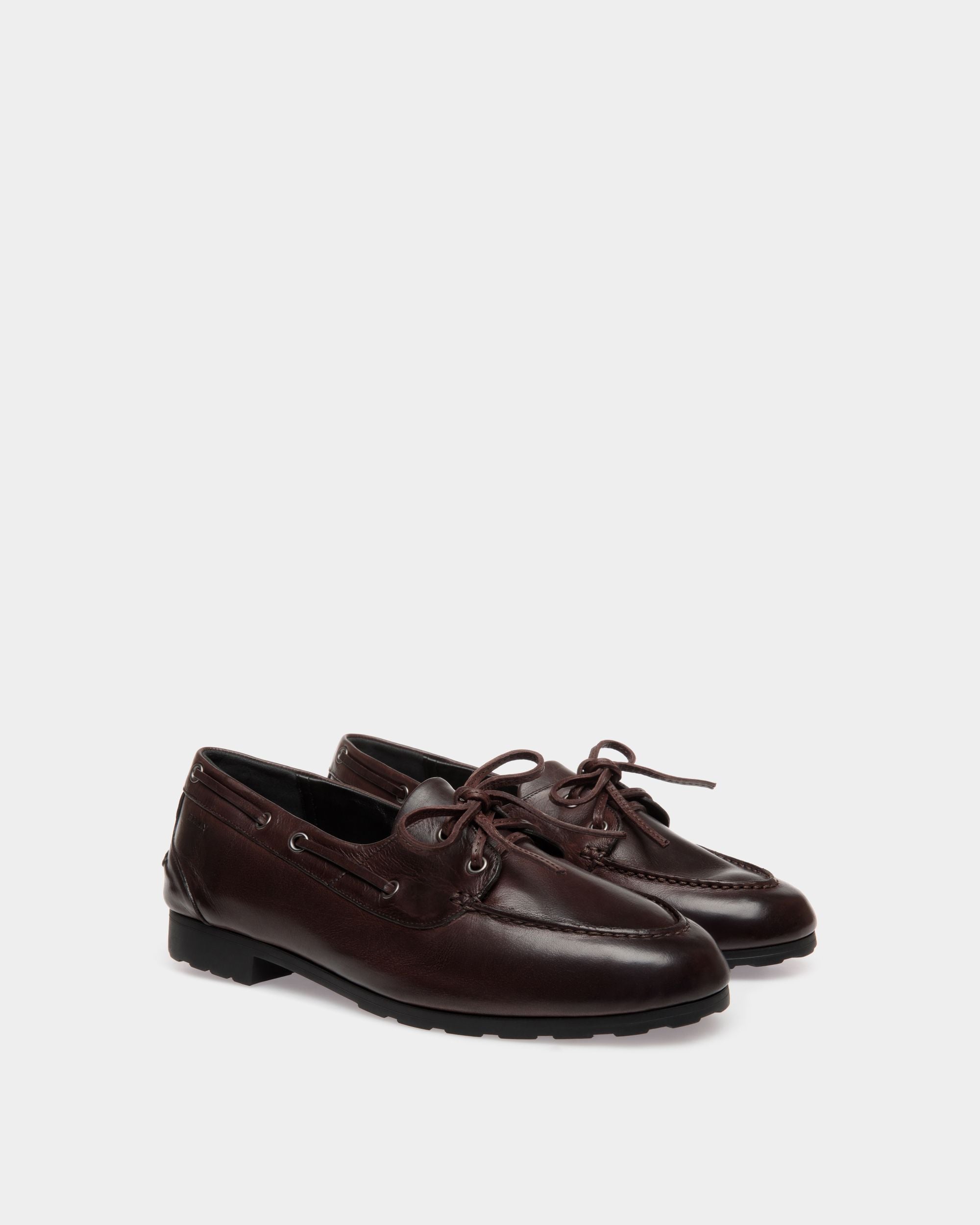 Plume Moccassin In Brown Buffalo - Donna - Bally - 02