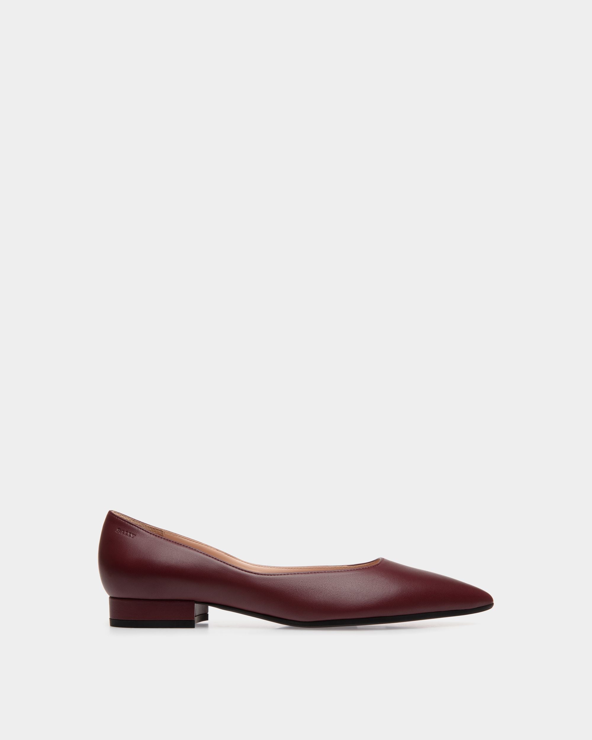 Flats In Red Leather - Donna - Bally - 01