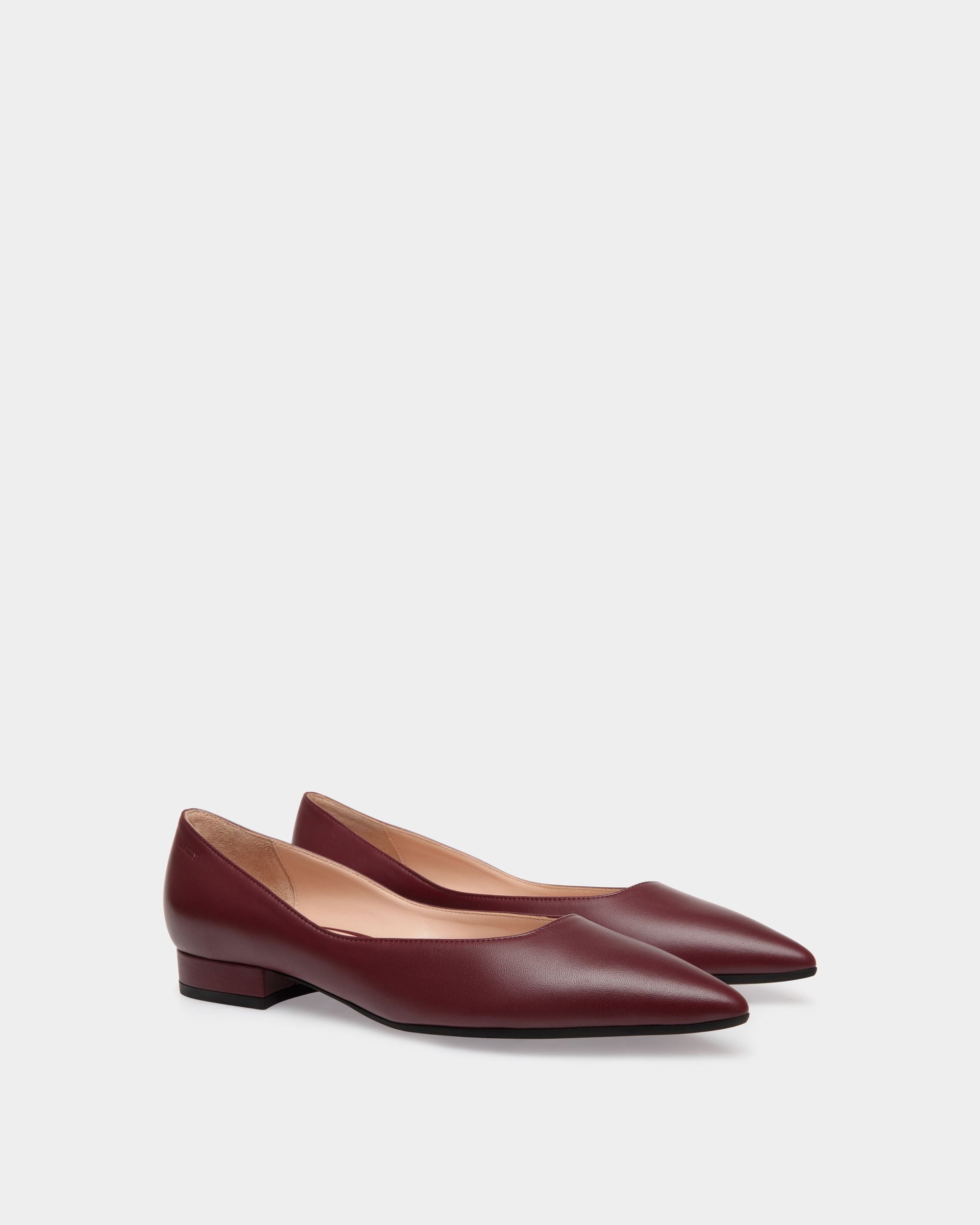 Flats In Red Leather - Donna - Bally - 02