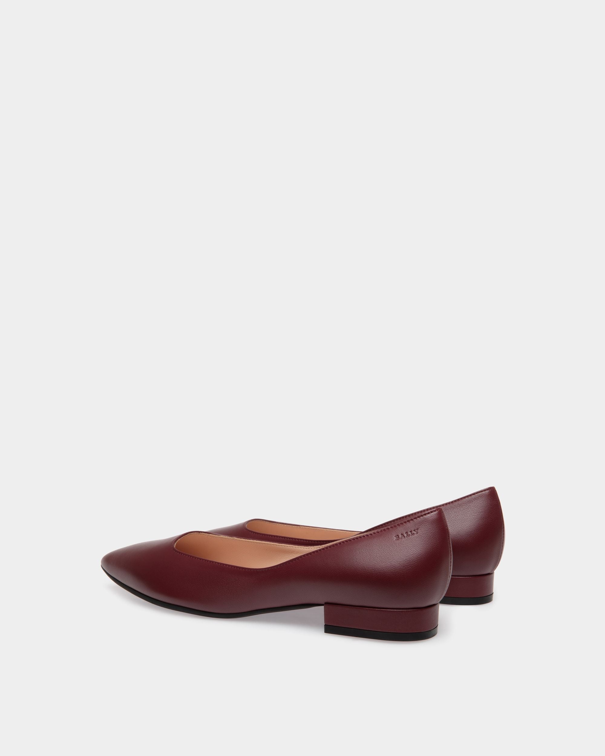 Flats In Red Leather - Donna - Bally - 03
