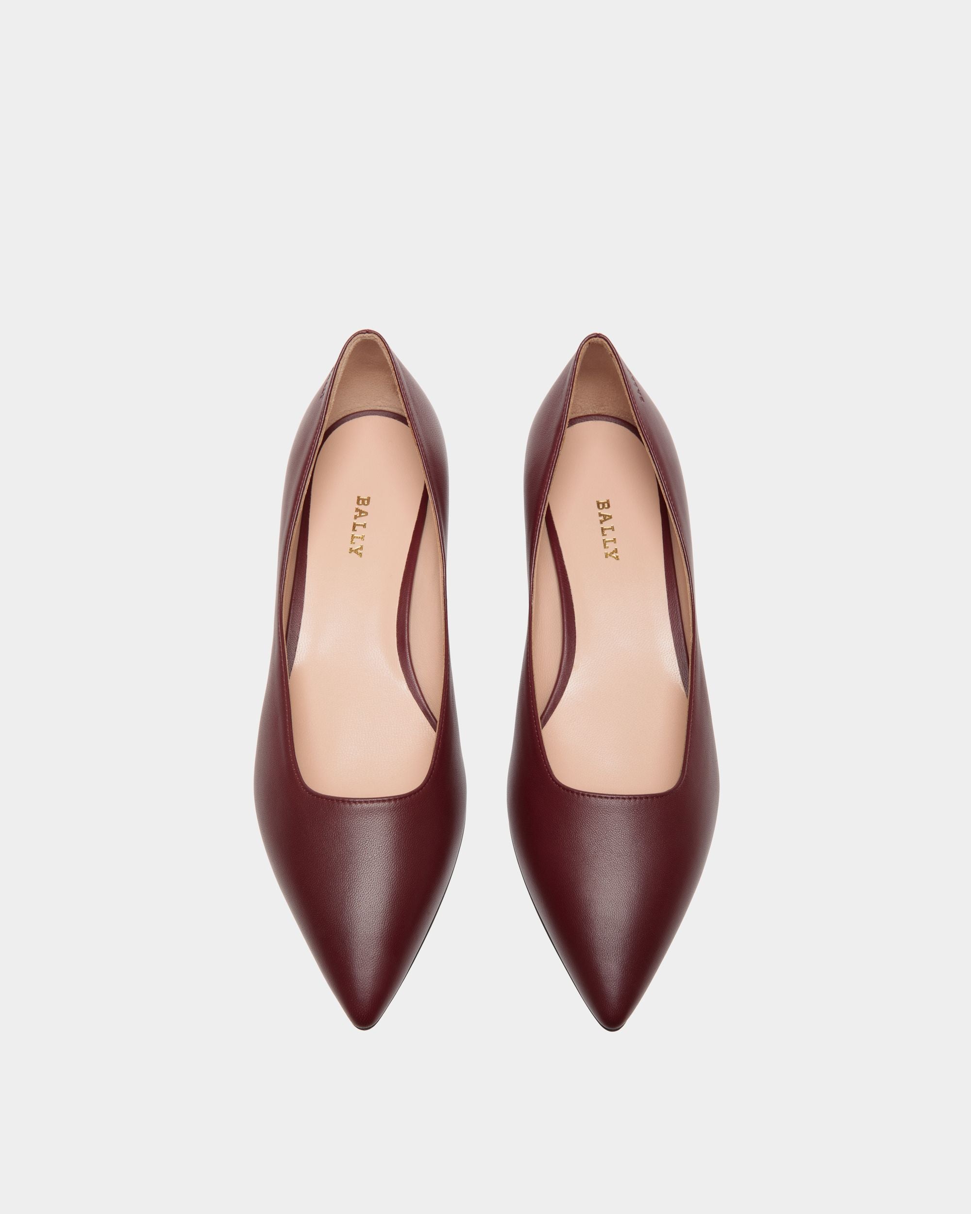 Flats In Red Leather - Donna - Bally - 04