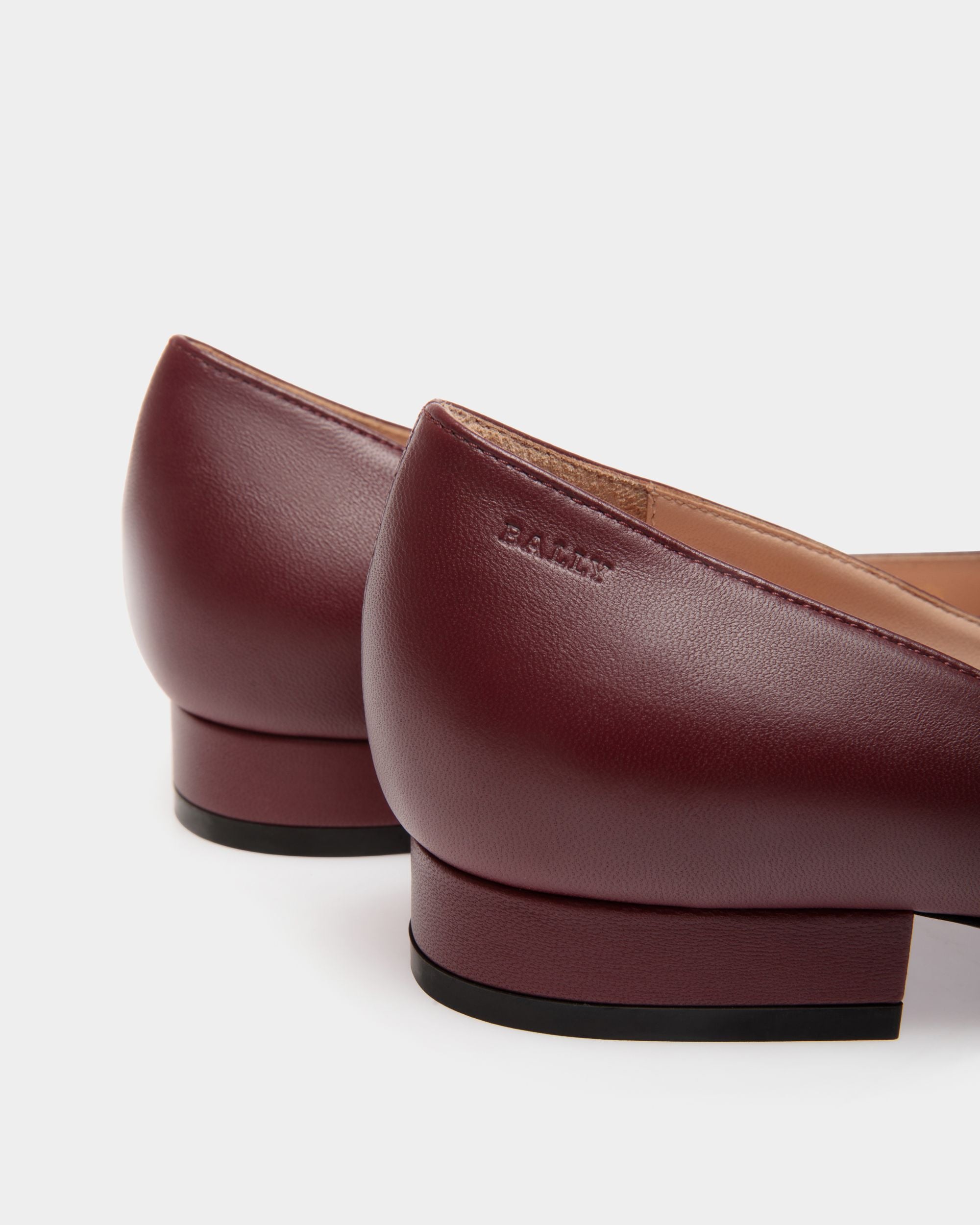 Flats In Red Leather - Donna - Bally - 05