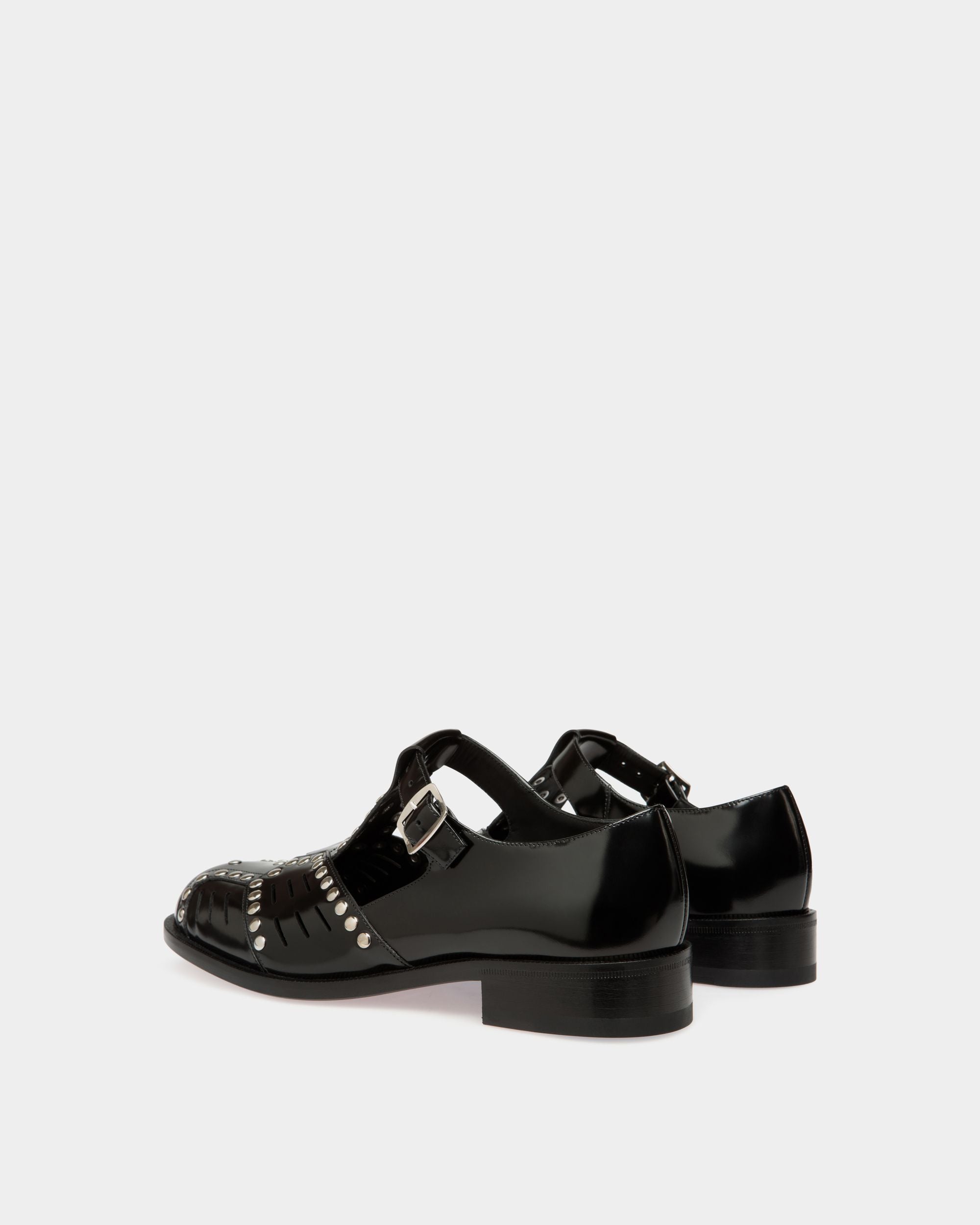 Sandalo Basso Spiegel In Pelle Nera - Donna - Bally - 03