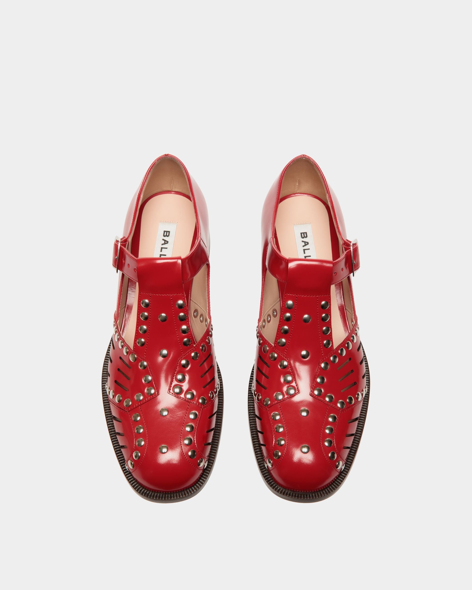 Sandalo Basso Spiegel In Pelle Rossa - Donna - Bally - 04