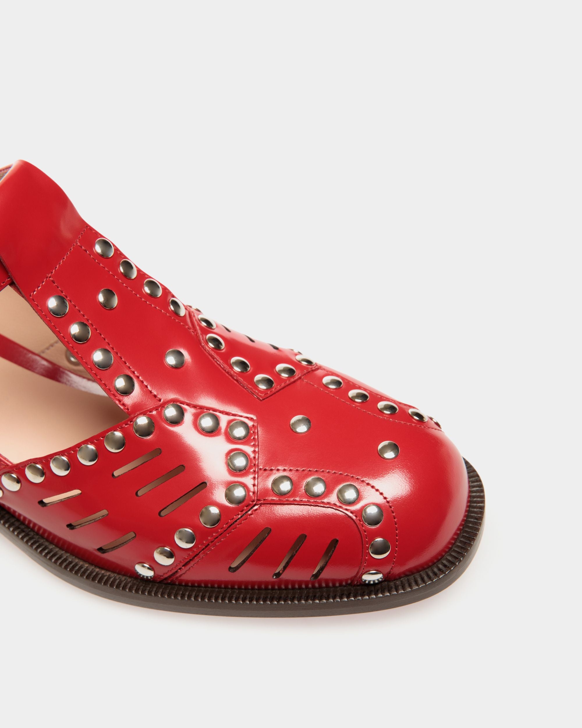 Sandalo Basso Spiegel In Pelle Rossa - Donna - Bally - 05