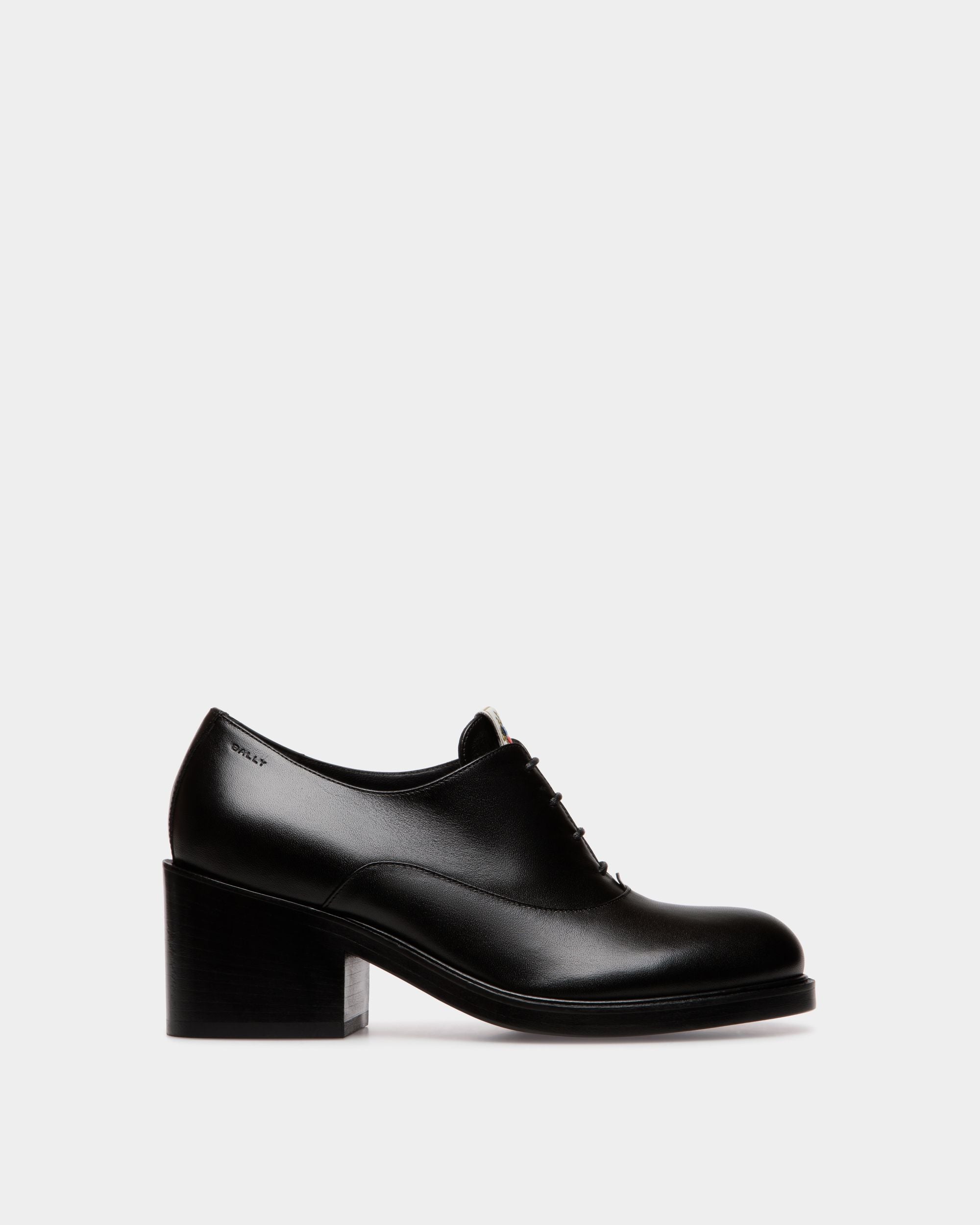 Scarpa Oxford Peggy In Pelle Nera - Donna - Bally - 01