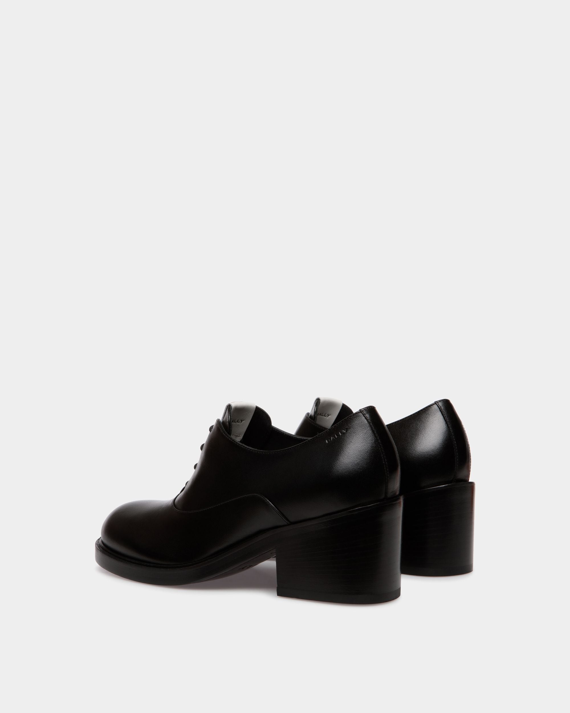 Scarpa Oxford Peggy In Pelle Nera - Donna - Bally - 03