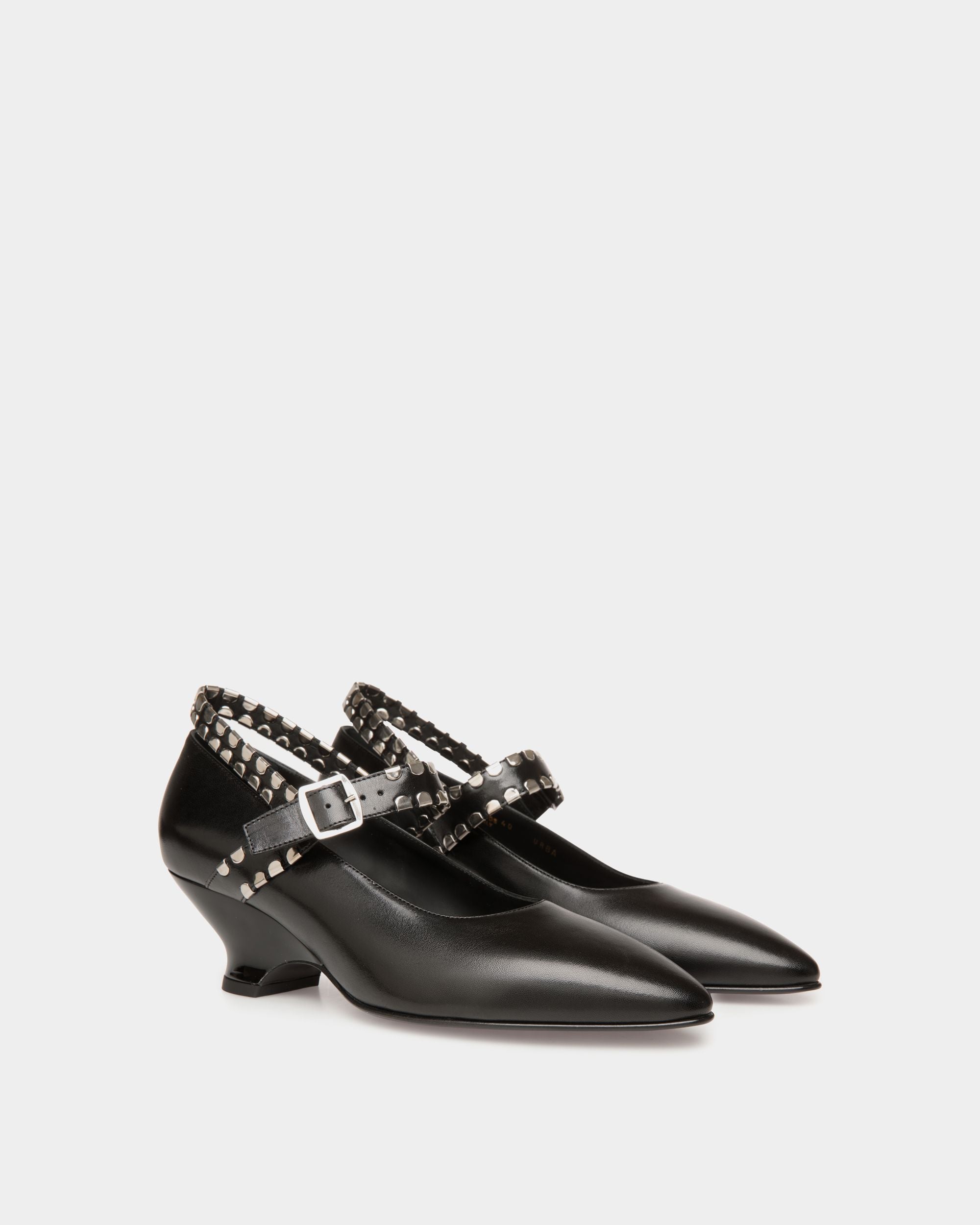 Décolleté Glendy In Pelle Nera - Donna - Bally - 02