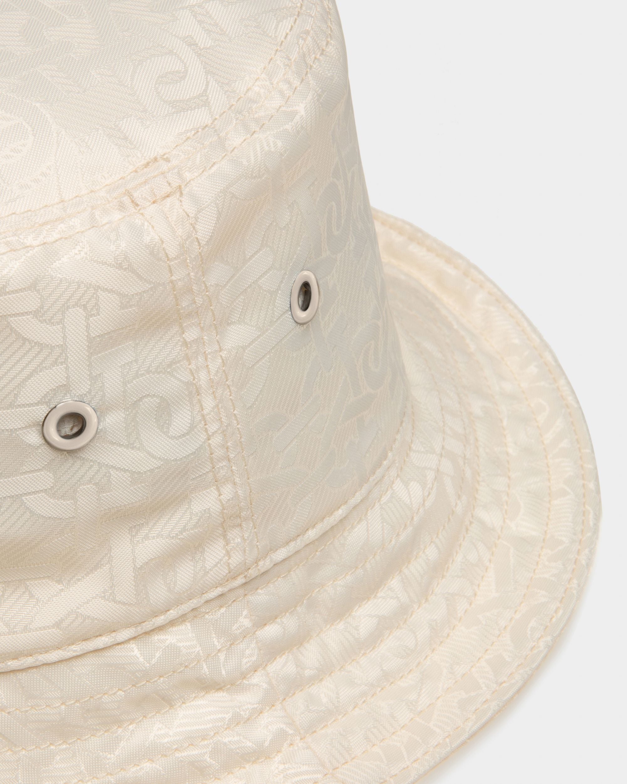 Cappello Da Pescatore B-Monogram In Nylon Bone - Donna - Bally - 03