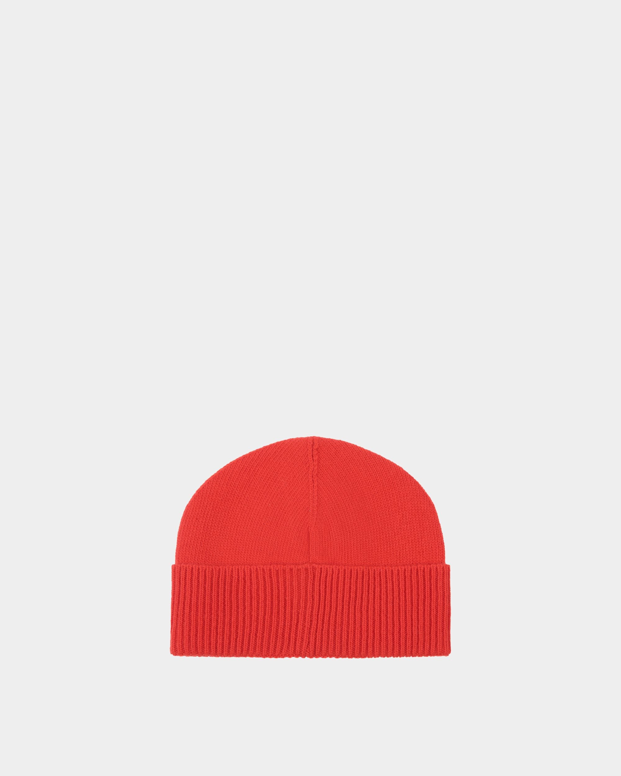 Cappello A Cuffia In Lana Candy Red Con Logo - Donna - Bally - 02