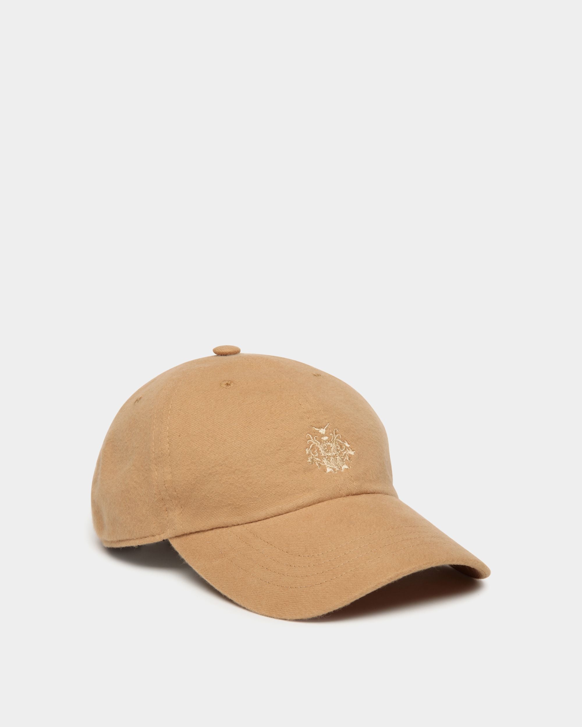 Cappellino In Cotone Color Cammello Con Logo Bally Crest - Donna - Bally - 01
