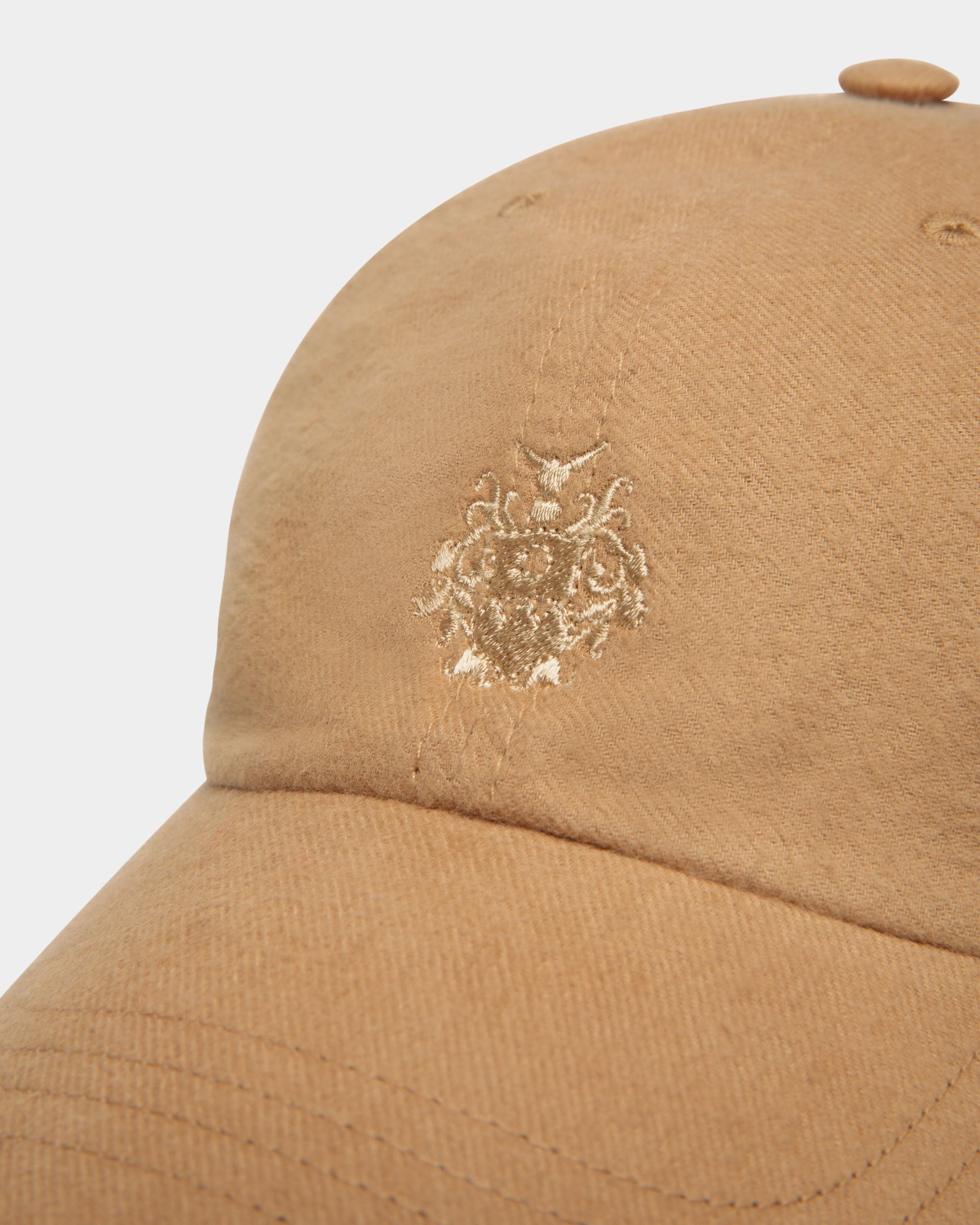Cappellino In Cotone Color Cammello Con Logo Bally Crest - Donna - Bally - 03