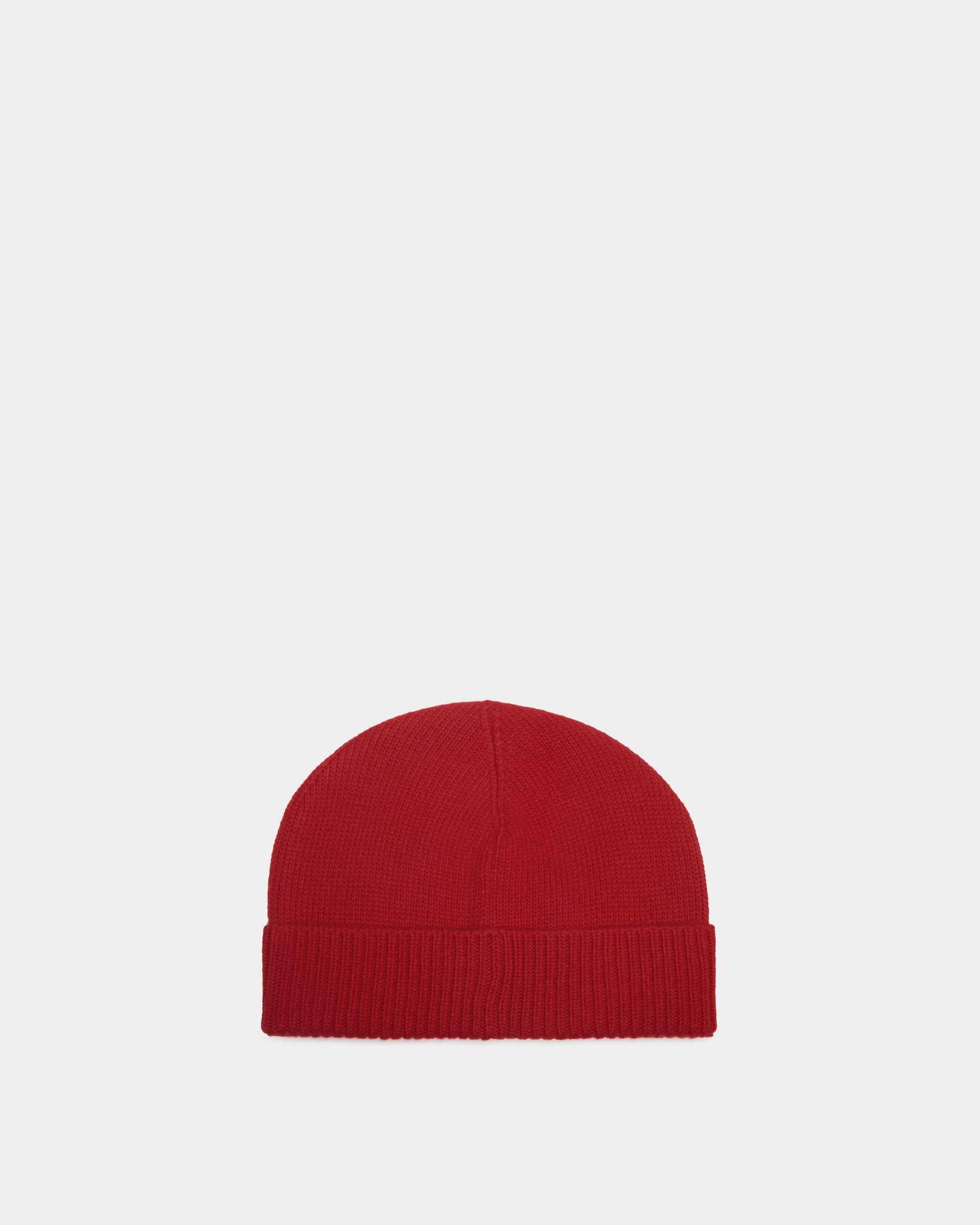 Cappello A Cuffia Winter Capsule In Lana Rossa Con Ricamo Alpine Flowers - Donna - Bally - 03