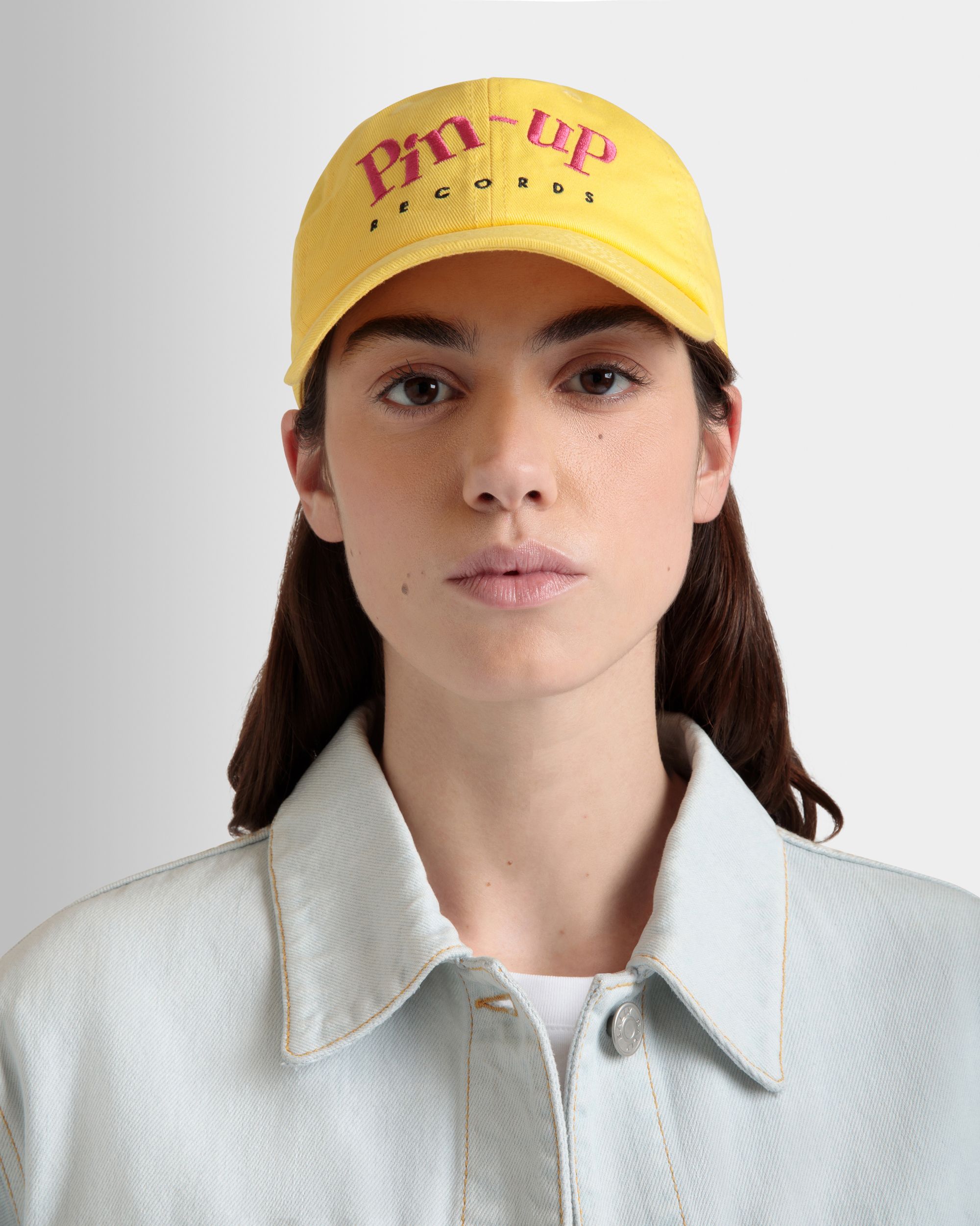 Cappellino DJ Leo Mas X Bally In Cotone Giallo - Donna - Bally - 02