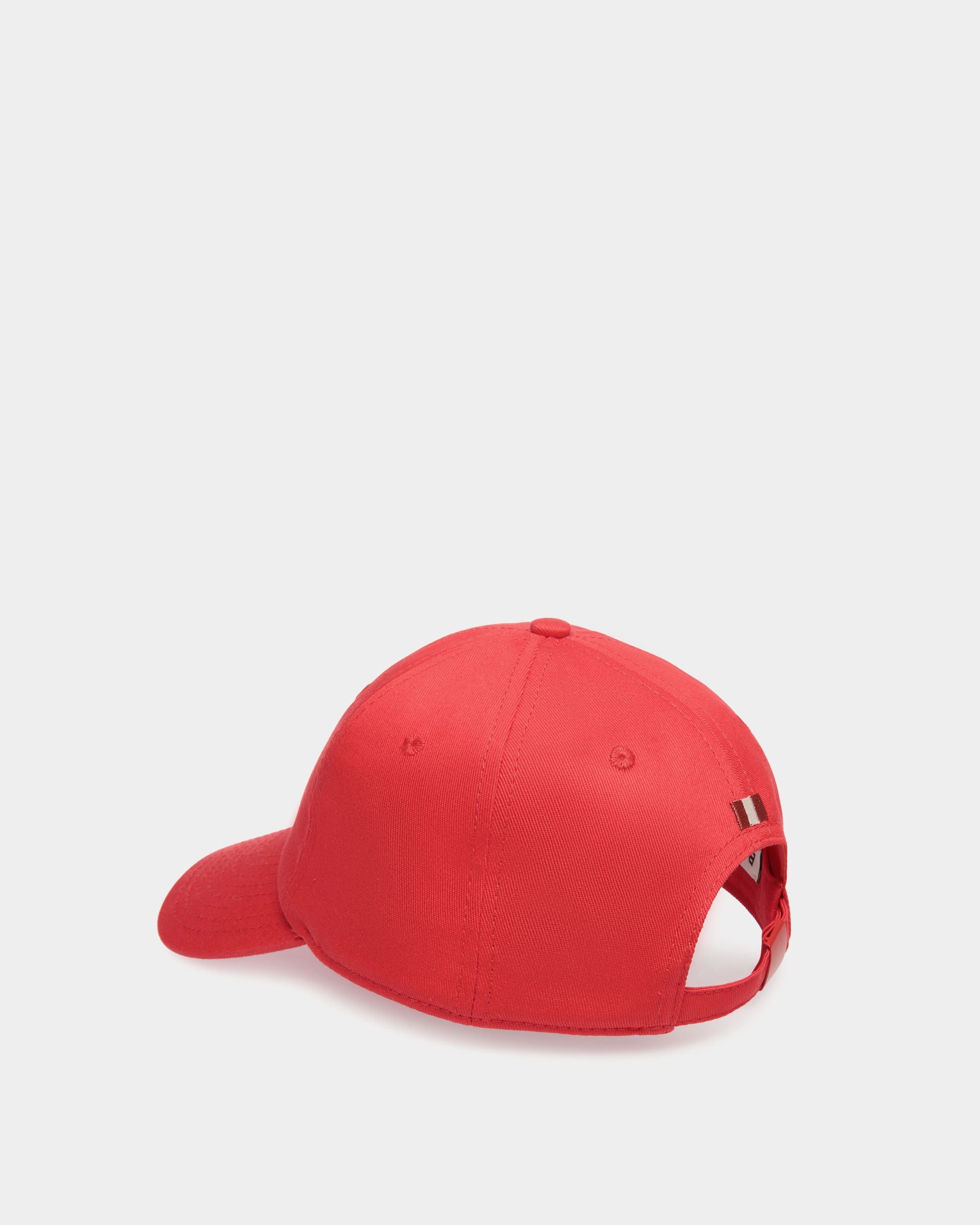 Cappellino In Cotone Rosso Con Ricamo Rocking Horse Di Beni Bischof - Donna - Bally - 03