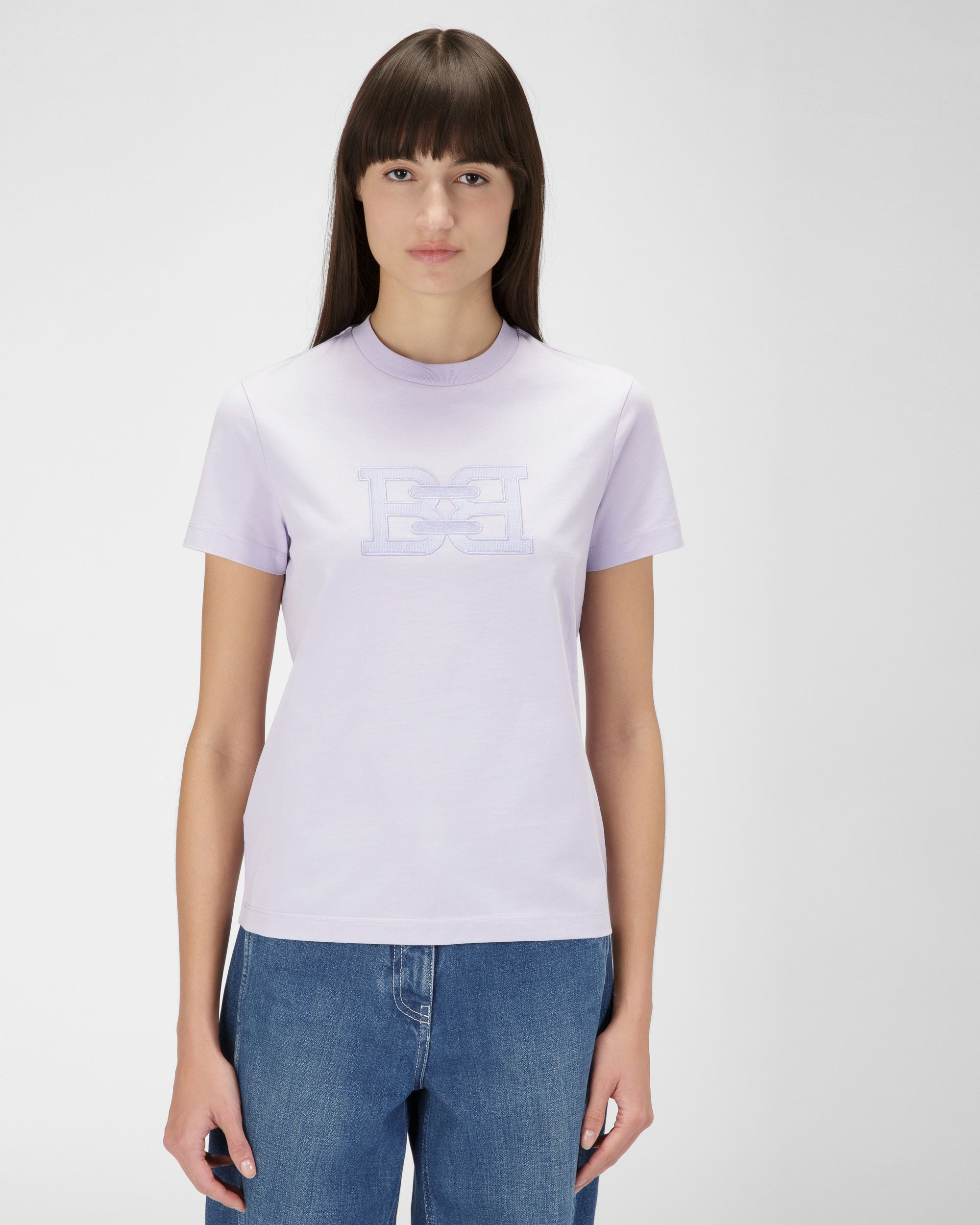 T-Shirt B-Chain In Cotone Biologico Lilla - Donna - Bally - 01