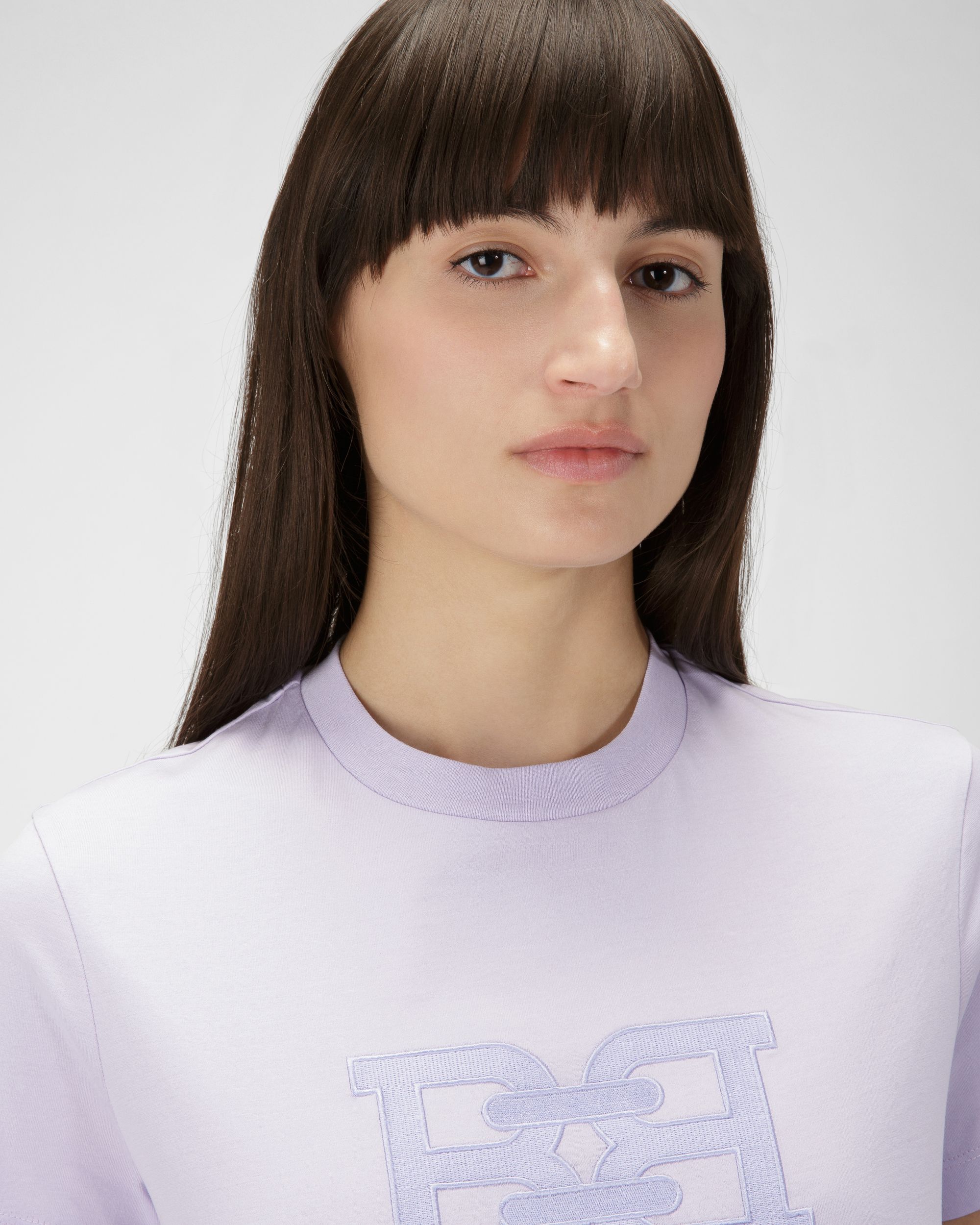 T-Shirt B-Chain In Cotone Biologico Lilla - Donna - Bally - 02