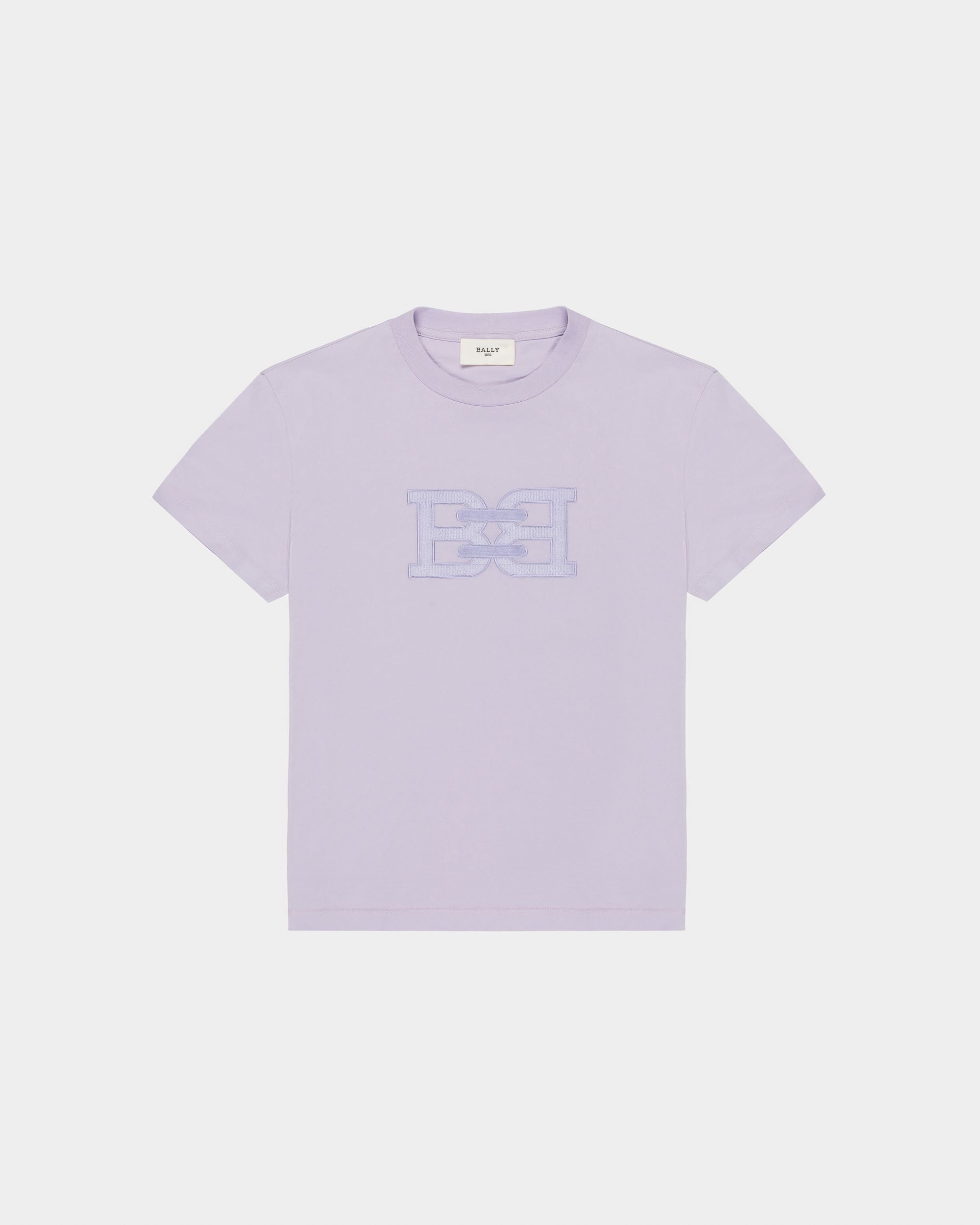T-Shirt B-Chain In Cotone Biologico Lilla - Donna - Bally - 04